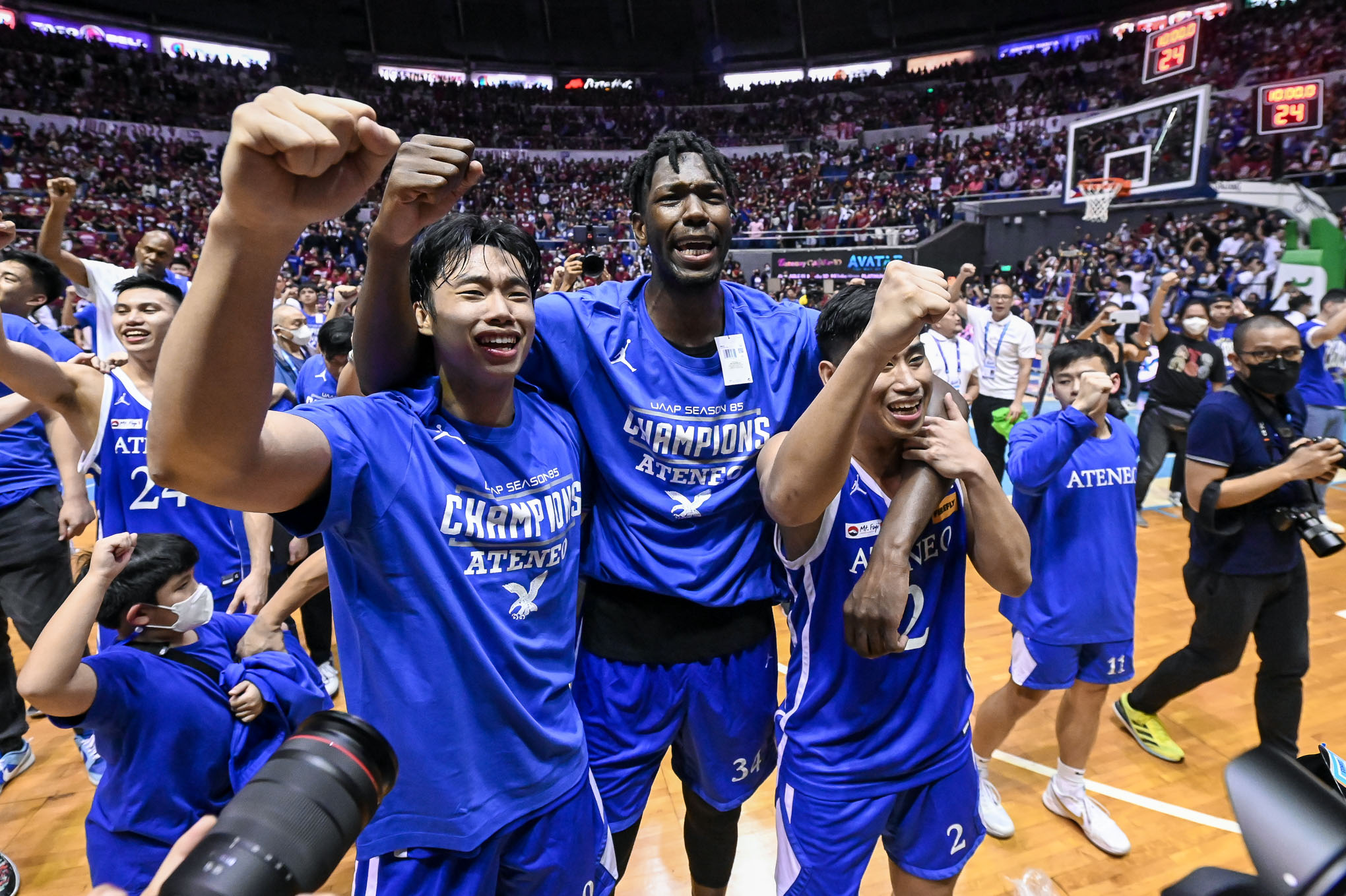 UAAP85-MBB-ILDEFONSO-KOUAME-ANDRADE-2 JM Edoukou wants to leave same mark as cousin Ange Kouame Basketball News UAAP UE Uncategorized - philippine sports news