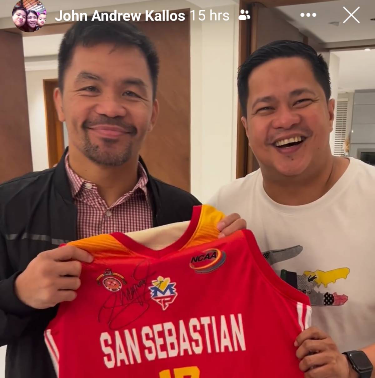 NCAA-99-San-Sebastian-Pacquiao-x-Kallos Manny Pacquiao pledges support for John Kallos' San Sebastian Basketball NCAA News SSC-R - philippine sports news