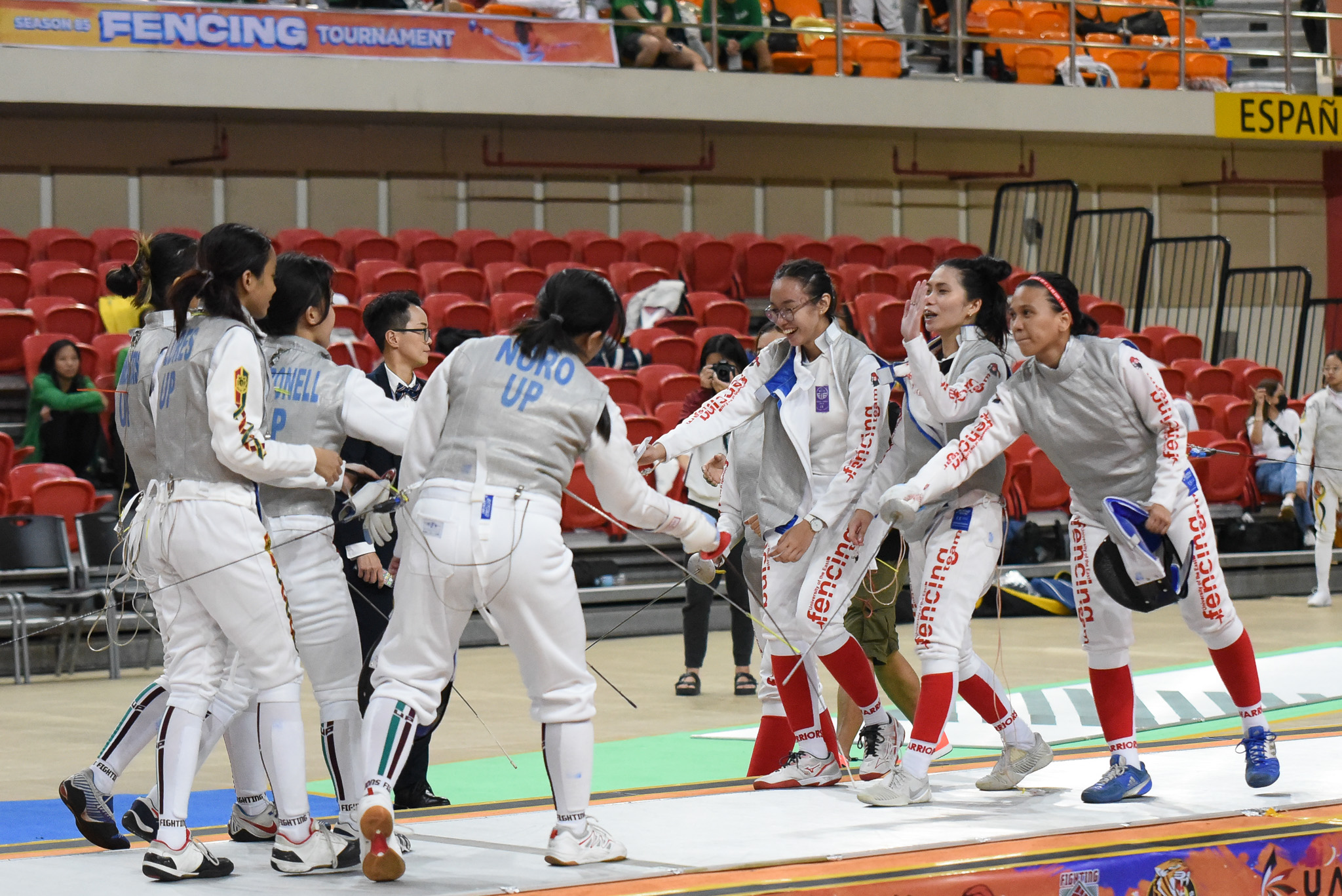 UAAP-85-Fencing-Womens-UP-vs-UE UAAP 85 Fencing: UE virtually clinches men's, boys' tournament as women's, girls' take lead ADMU DLSU Fencing FEU News UAAP UE UP UST - philippine sports news