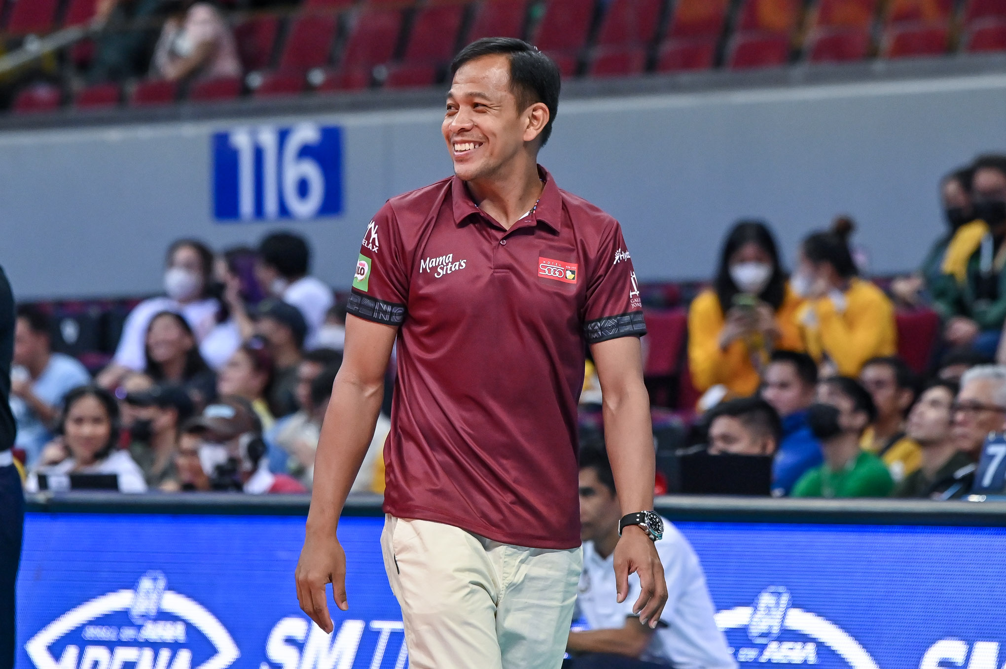 UAAP85-WVB-SHAQ-DELOS-SANTOS-2837 Shaq Delos Santos returns as UST head coach News UAAP UST Volleyball - philippine sports news