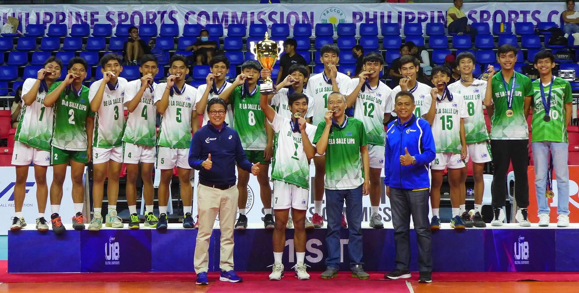 2023-PNVF-U18-De-La-Salle-Lipa PNVF: California Precision Sports reigns supreme in U18 News Volleyball - philippine sports news