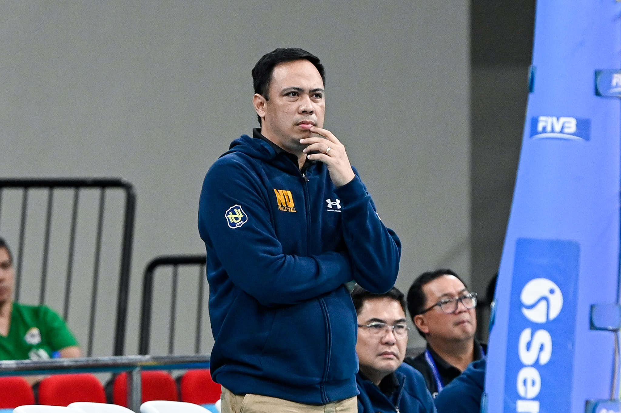 UAAP85-MVB-Coach-Dante-Alinsunurin-7805446 Nico Almendras says close shave vs UP should serve as wake-up call to NU News NU UAAP Volleyball - philippine sports news
