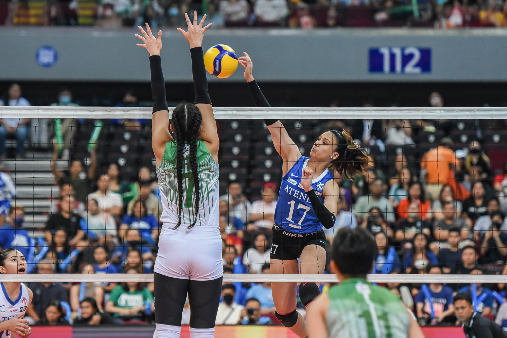 UAAP-85-WVB-DLSU-vs.-ADMU-Faith-Nisperos-7798 Nisperos unsure of Ateneo return: 'Time will tell kung ano magiging situation' ADMU News UAAP Volleyball - philippine sports news