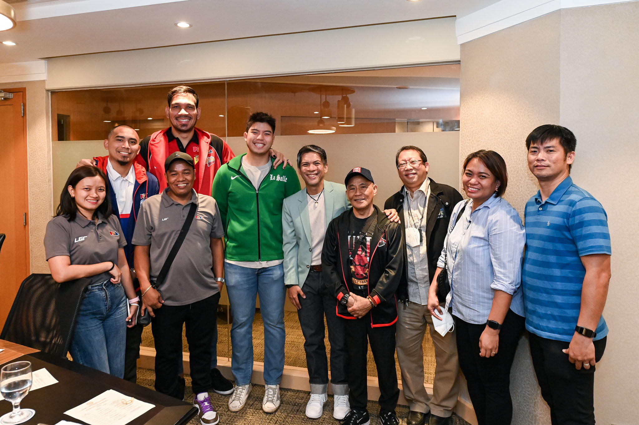 Lyn-Aboga-Paul-Lee-Richard-Carbales-June-Mar-Fajardo-Joaqui-Manuel-Atty.-Rebo-Saguisag-Rod-Roque-Emmanuel-Calanog-Gaylee-Villar-Melvin-Reyes UAAP, PBA, PVL join DILG's anti-drug campaign News PBA PVL UAAP - philippine sports news