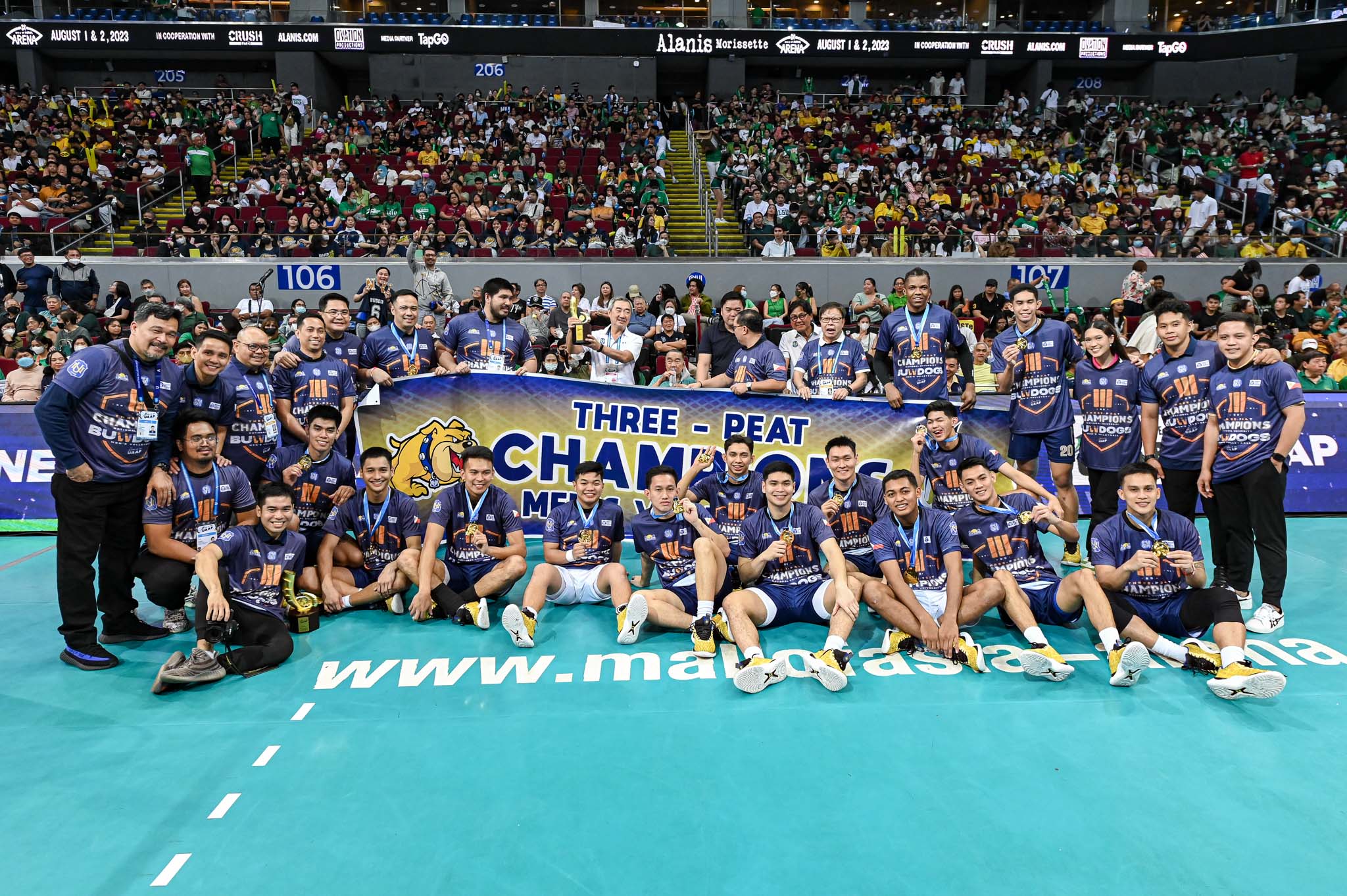 UAAP85-MVB-CHAMPION-NU-3708 NU Bulldogs complete sweep of UAAP 85, take three-peat News NU UAAP UST Volleyball - philippine sports news
