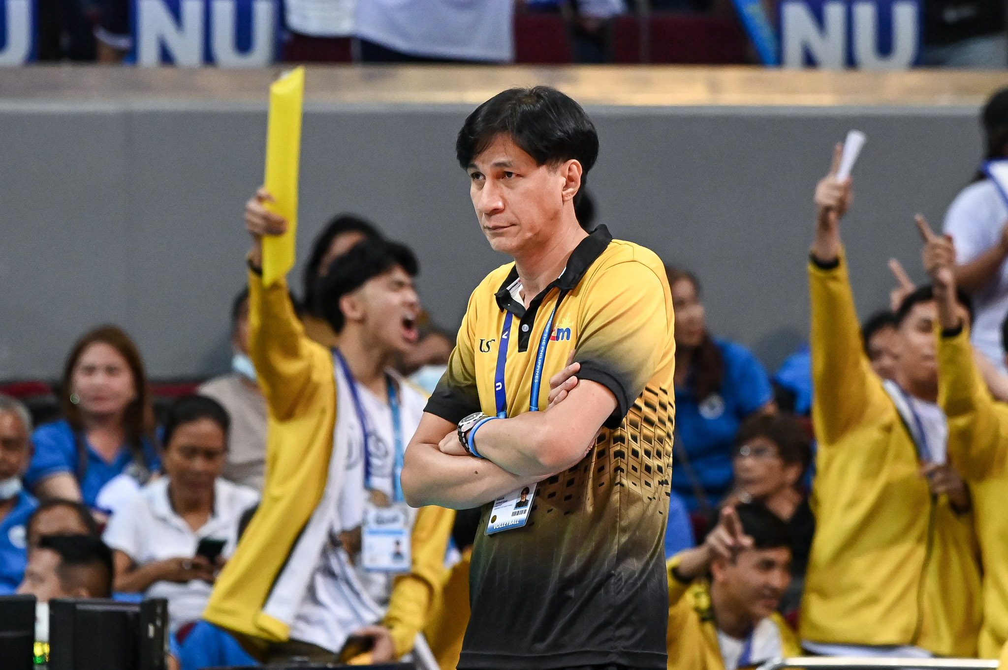 UAAP85-MVB-ODJIE-MAMON-2245 Despite Game 1 loss, Ybanez, De Vega say they relish learning experience News UAAP UST Volleyball - philippine sports news