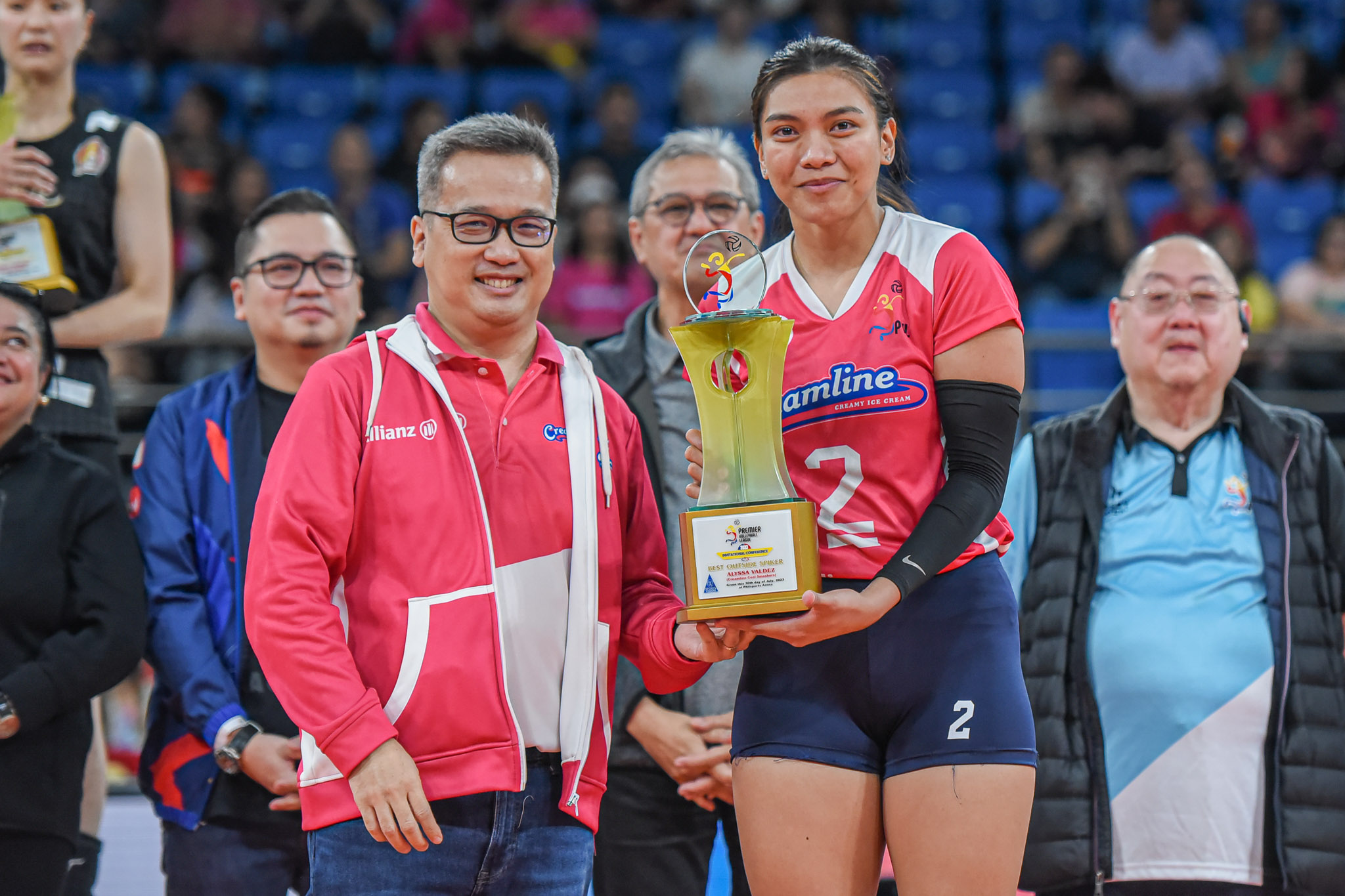 PVL-Invitational-Awarding-Alyssa-Valdez-2nd-Best-Open-Spiker-4900 Alyssa Valdez tears up as she could not be with Creamline in the clutch News PVL Volleyball - philippine sports news