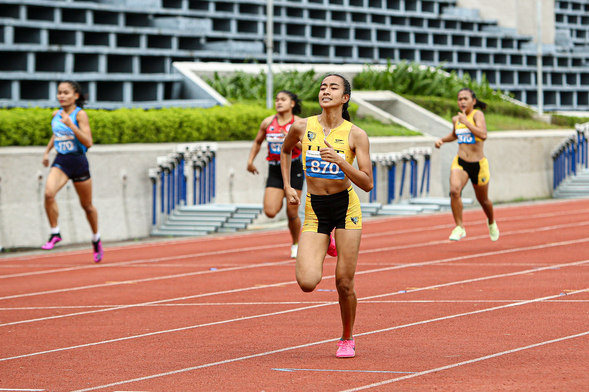 UAAP-86-Athletics-Day-3-Lea-Ordinario-870 UAAP 86 Athletics: Adamson's Hussein Lorana nabs third gold, sets league record in 400m ADMU AdU DLSU FEU News NU Track & Field UAAP UE UST - philippine sports news