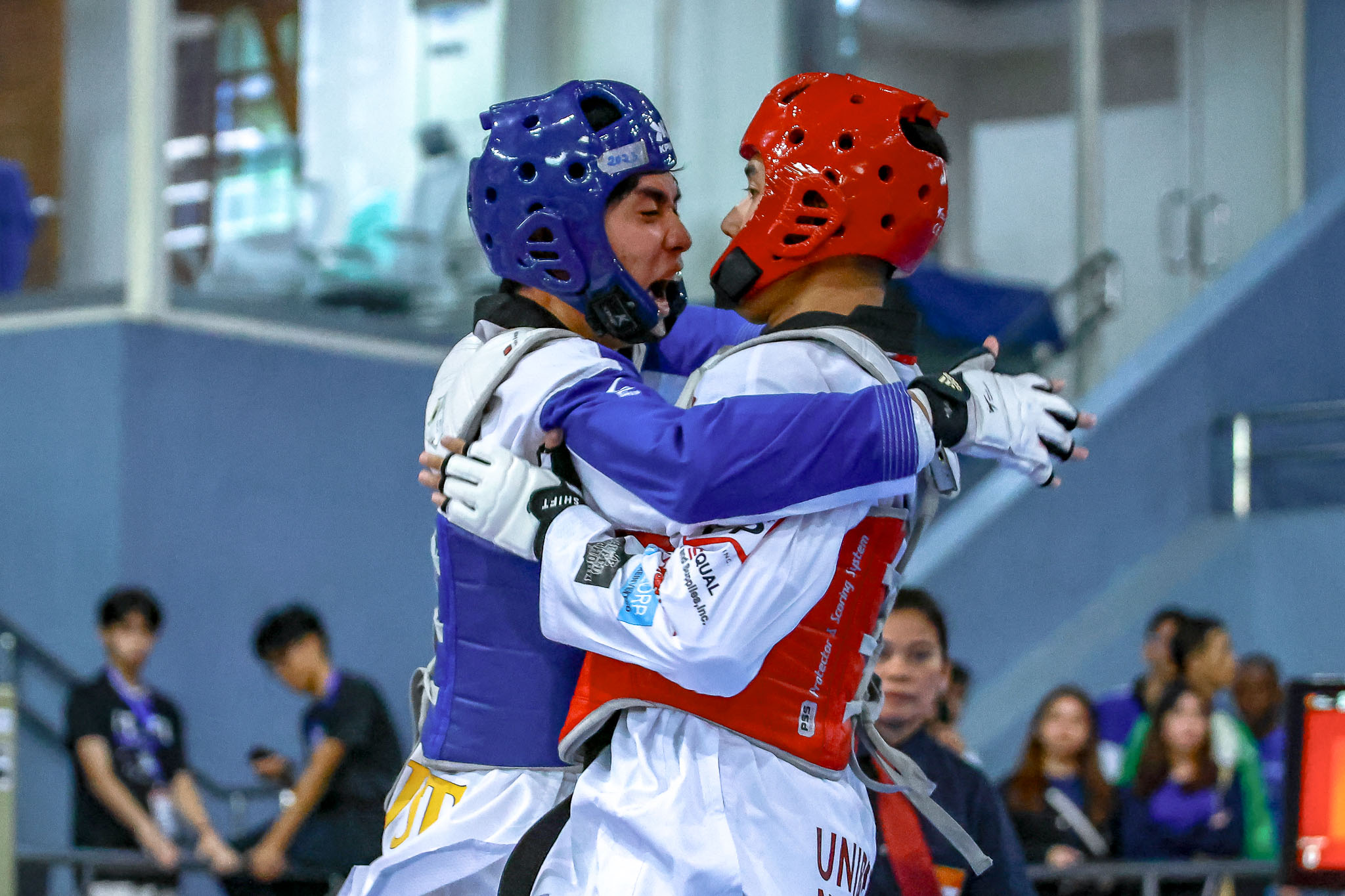 UAAP-86-Kyorugi-Legolas-Penaredondo-UST-3 UAAP 86 Taekwondo: Sturdy Gilbuena steps up for Kurt Barbosa, leads NU to 3-0 start ADMU DLSU FEU News NU Taekwondo UAAP UP UST - philippine sports news