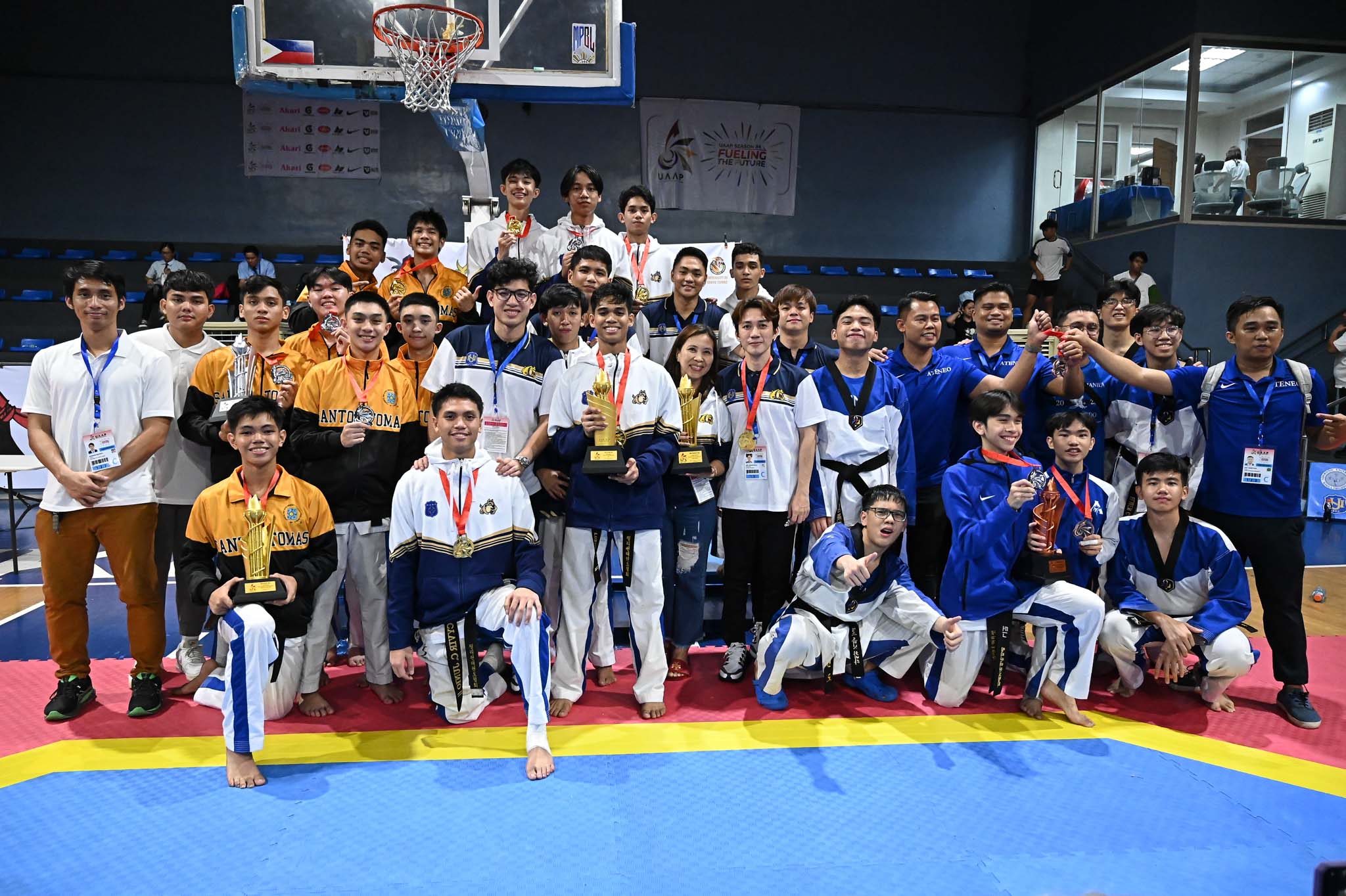 UAAP-86-Kyurogi-Awarding-Overall-winners Melbourne Lustado shines as NUNS clinches first-ever UAAP HS taekwondo crown ADMU DLSU FEU News NU Taekwondo UAAP UP UST - philippine sports news