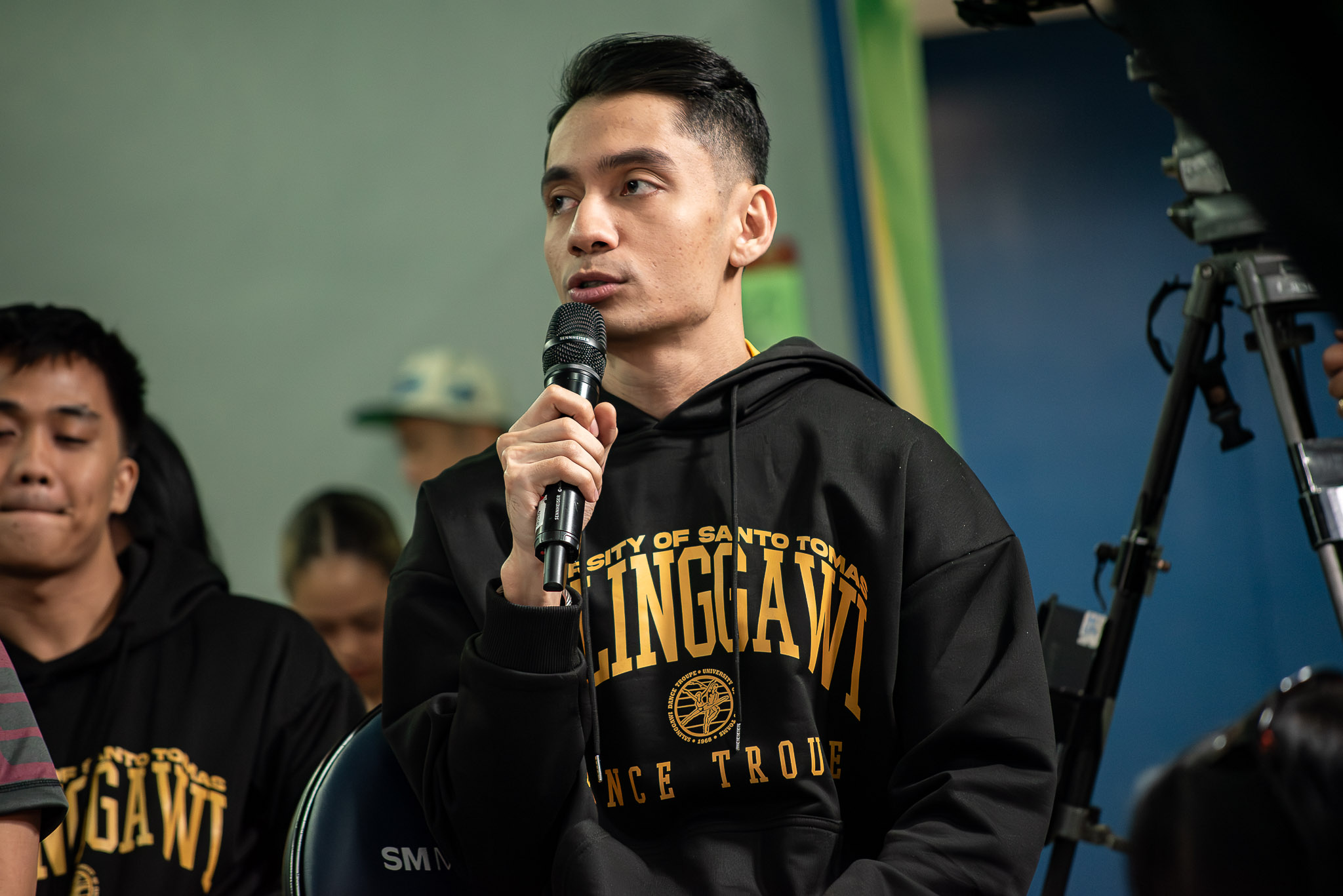UAAP-Season-86-CDC-Presscon-UST-Mark-Chaiwalla-28-1 Elvis, Blackpink, Eraserheads, Super Mario among themes for UAAP CDC squads ADMU AdU Cheerleading DLSU FEU News NU UAAP UE UP UST - philippine sports news