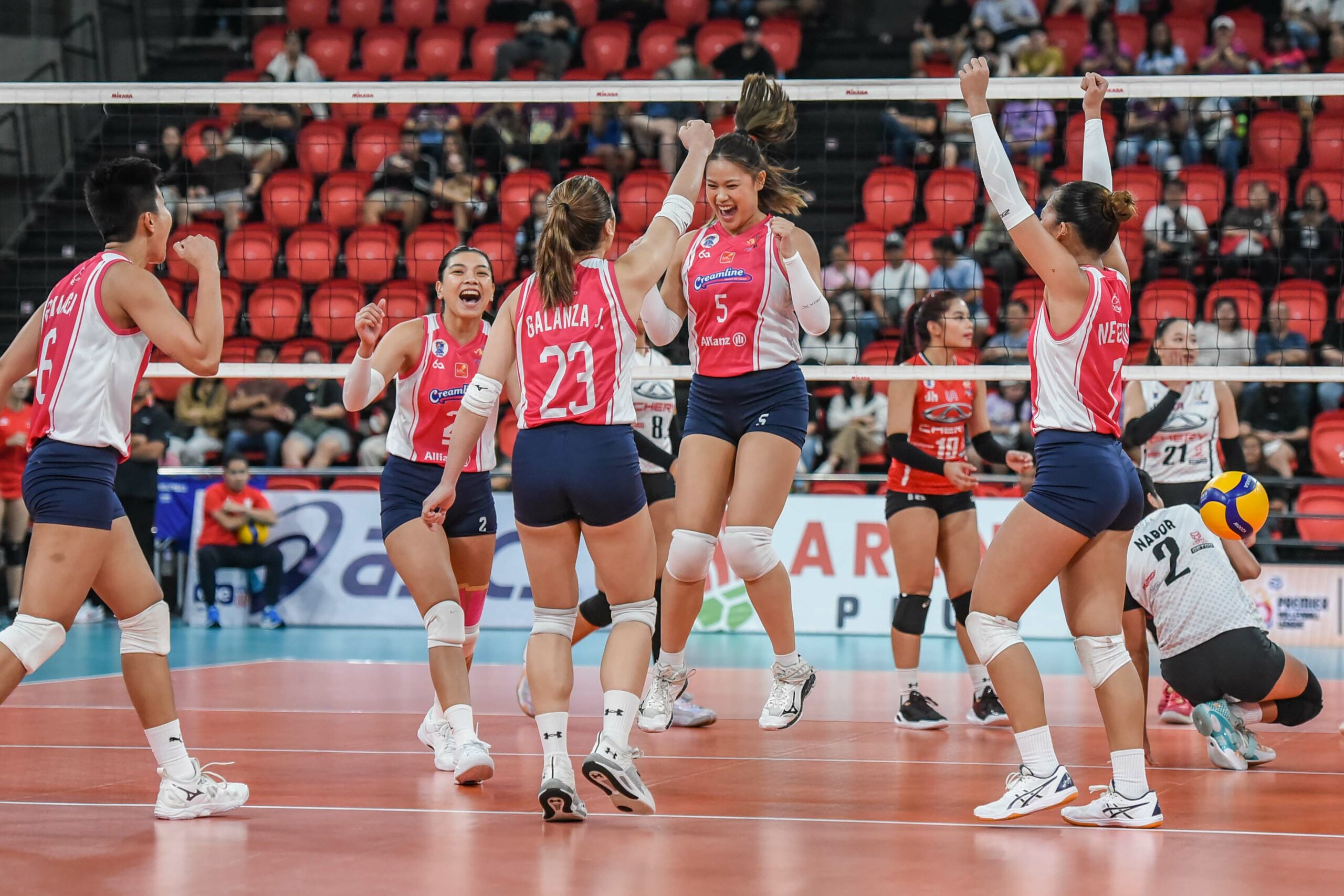 PVL-AFC-Semis-Creamline-vs.-Chery-1001-scaled PVL: Creamline continues Chery Tiggo woes, moves to cusp of Finals return News PVL Volleyball - philippine sports news