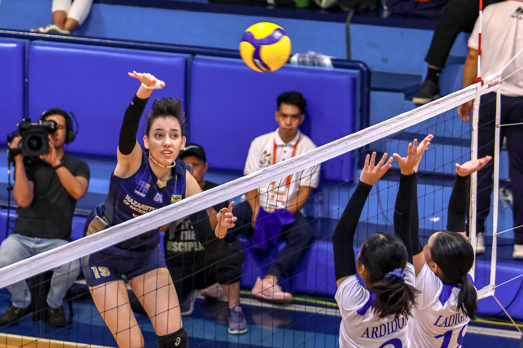 UAAP-86-HSVB-Girls-ADMU-vs-NUNS-Celine-Marsh UAAP 86 HSVB: FEU-D, NUNS romp past foes, remain tied at 2nd ADMU DLSU FEU News NU UAAP UP Volleyball - philippine sports news