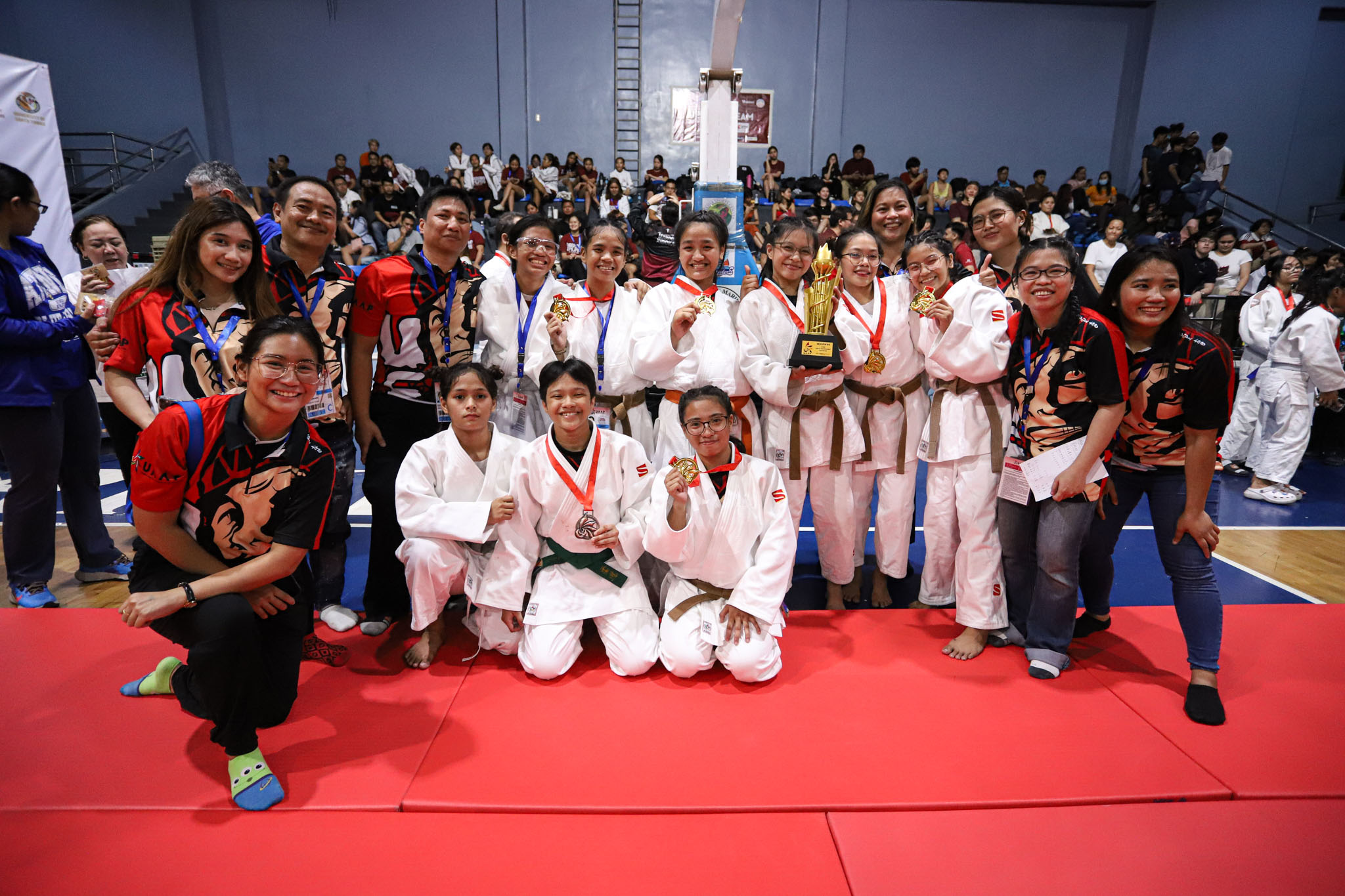 UAAP-86-Judo-Tournament-Junior-Girls-Champion UAAP 86 Judo: UE women score three-peat, girls reclaim tiara ADMU DLSU Judo News UAAP UE UP UST - philippine sports news