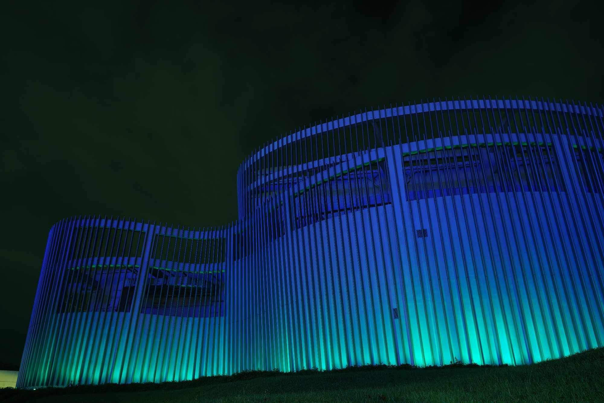 UAAP-Season-86-DLSU-def-UP-Arete Ateneo's Church of the Gesù, Areté illuminate in green to celebrate DLSU's victory ADMU Basketball DLSU News UAAP - philippine sports news