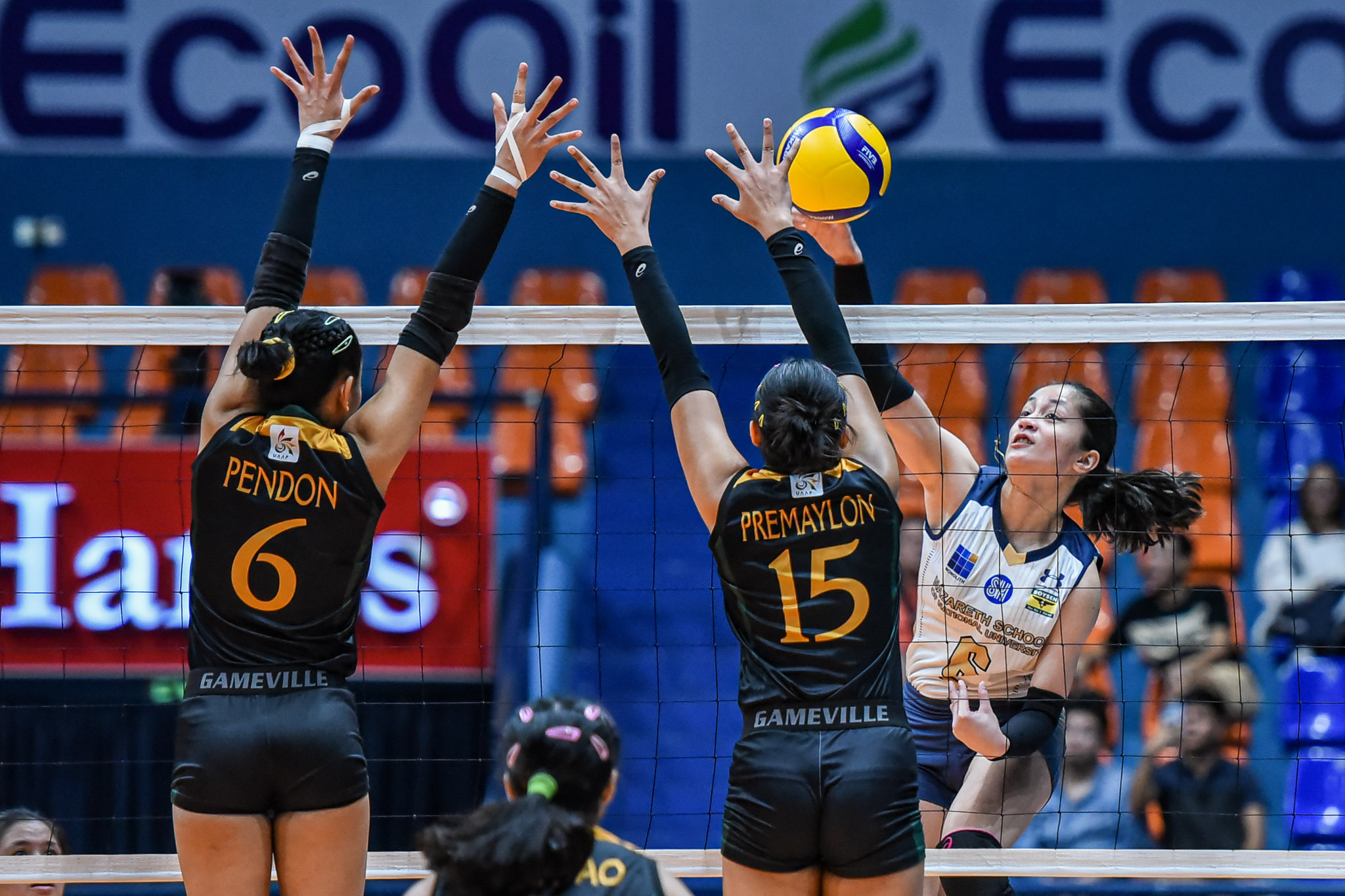 UAAP-86-HSVB-NU-vs.-FEU-Kianne-Olango-9849 UAAP 86 HSVB: UE, NUNS secure Boys' Finals spots in thrilling comebacks FEU News NU UAAP UE UST Volleyball - philippine sports news