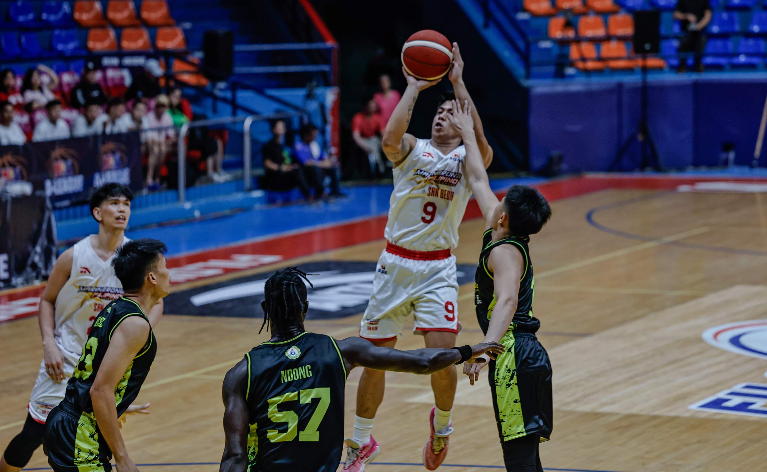 2024-PBA-D-League-San-Beda-vs-St.-Clare-Bryan-Sajonia La Salle-Ecooil, Marinerong Pilipino-San Beda rout foes to open PBA D-League campaigns Basketball DLSU News PBA D-League SBC - philippine sports news