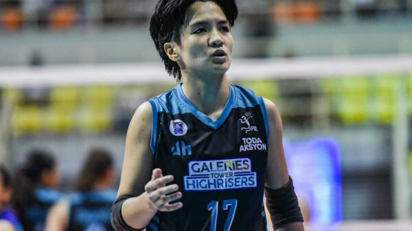 Fhen Emnas during the Galeries game in the PVL