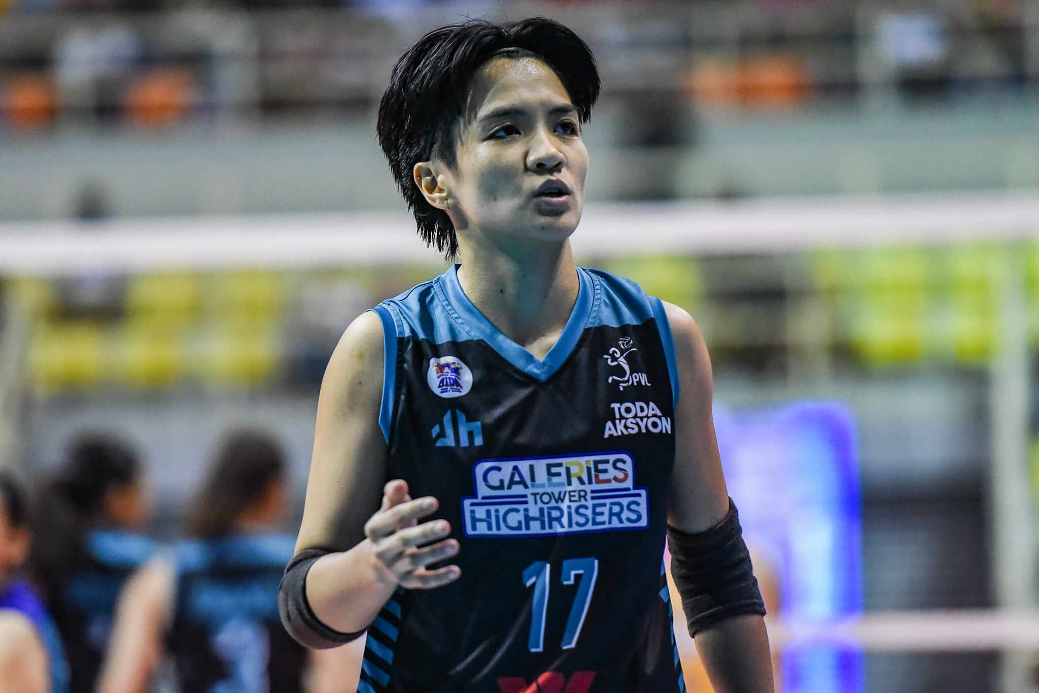Fhen Emnas during the Galeries game in the PVL