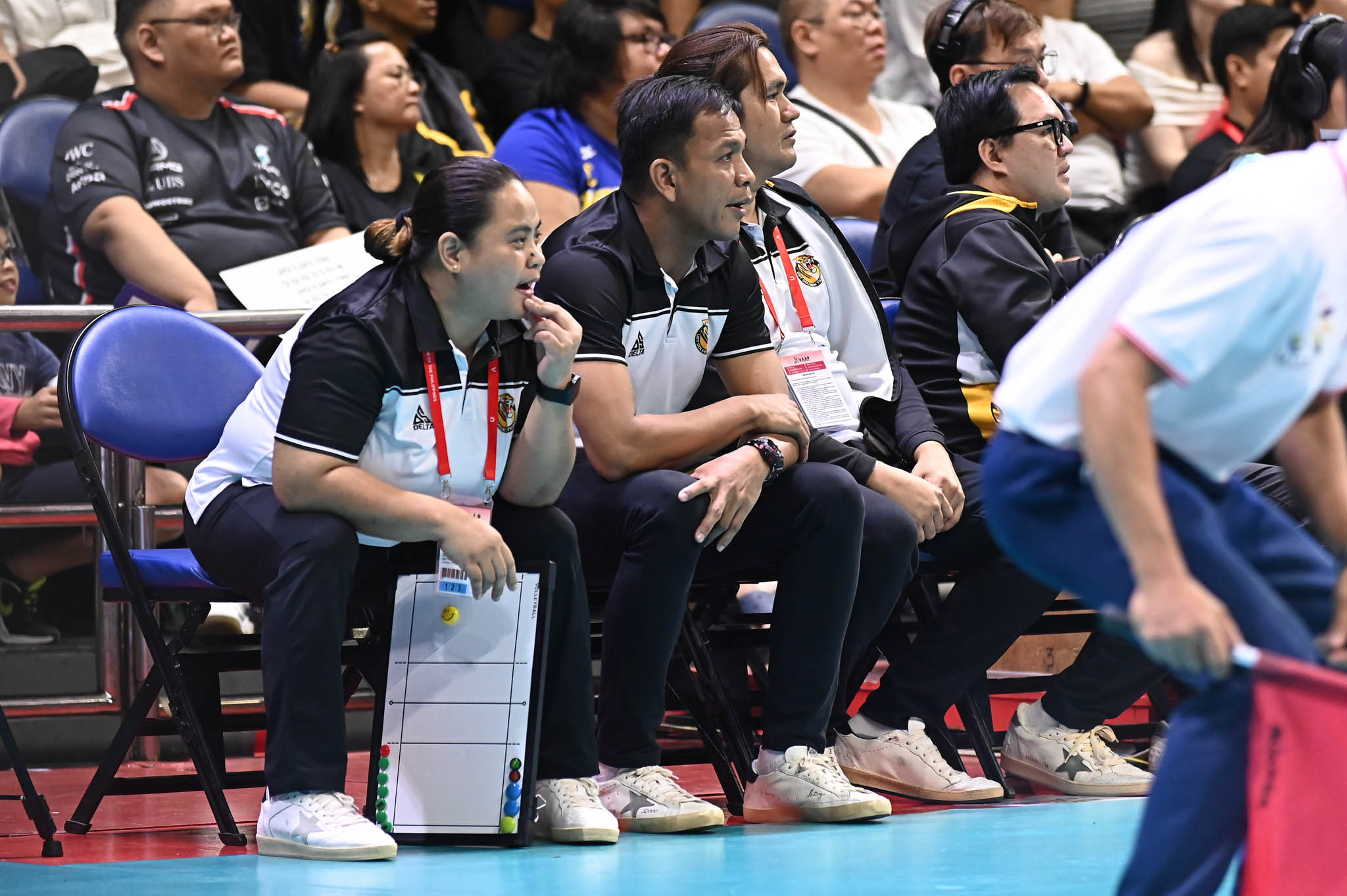 UAAP-86-UST-Lerma-Giron-x-Shaq-delos-Santos-1 NU-UST, DLSU-FEU clash headline UAAP Collegiate Volleyball opening weekend ADMU AdU DLSU FEU News NU UAAP UE UP UST Volleyball - philippine sports news