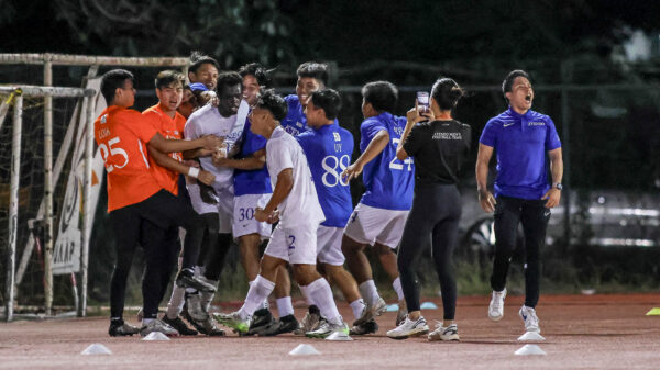 Ateneo celebrate win over rivals DLSU, seal Final Four ticket in UAAP 86 Men's Football