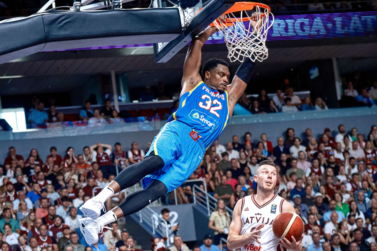 2024-FIBA-OQT-Gilas-def-Latvia-Justin-Brownlee Unbelievable Upset: Gilas Men, powered by Brownlee, Sotto, Fajardo, Ramos, stun Latvia in OQT-Riga 2024 Summer Olympics Basketball Gilas Pilipinas News - philippine sports news