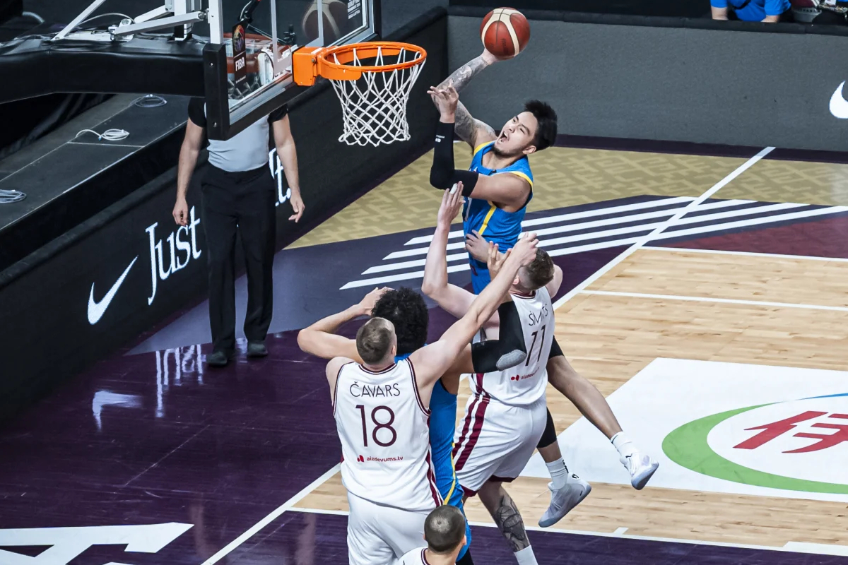 2024-FIBA-OQT-Gilas-def-Latvia-Kai-Sotto Unbelievable Upset: Gilas Men, powered by Brownlee, Sotto, Fajardo, Ramos, stun Latvia in OQT-Riga 2024 Summer Olympics Basketball Gilas Pilipinas News - philippine sports news