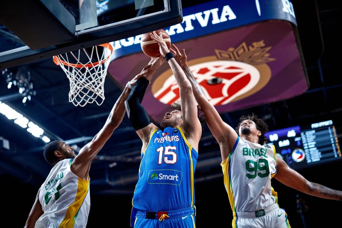 2024-FIBA-OQT-Gilas-vs-Brazil-June-Mar-Fajardo 10-man Gilas Men fall to Brazil, ends Paris bid 2024 Summer Olympics Basketball Gilas Pilipinas News - philippine sports news