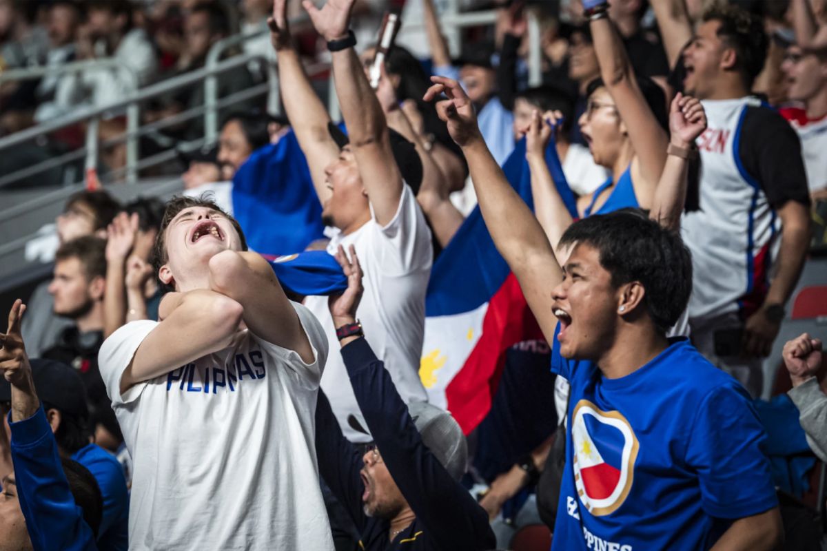 2024-FIBA-OQT-Gilas-vs-Georgia-Fans-1 Gilas' surprise semis run postpones departure plans 2024 Summer Olympics Basketball Gilas Pilipinas News - philippine sports news