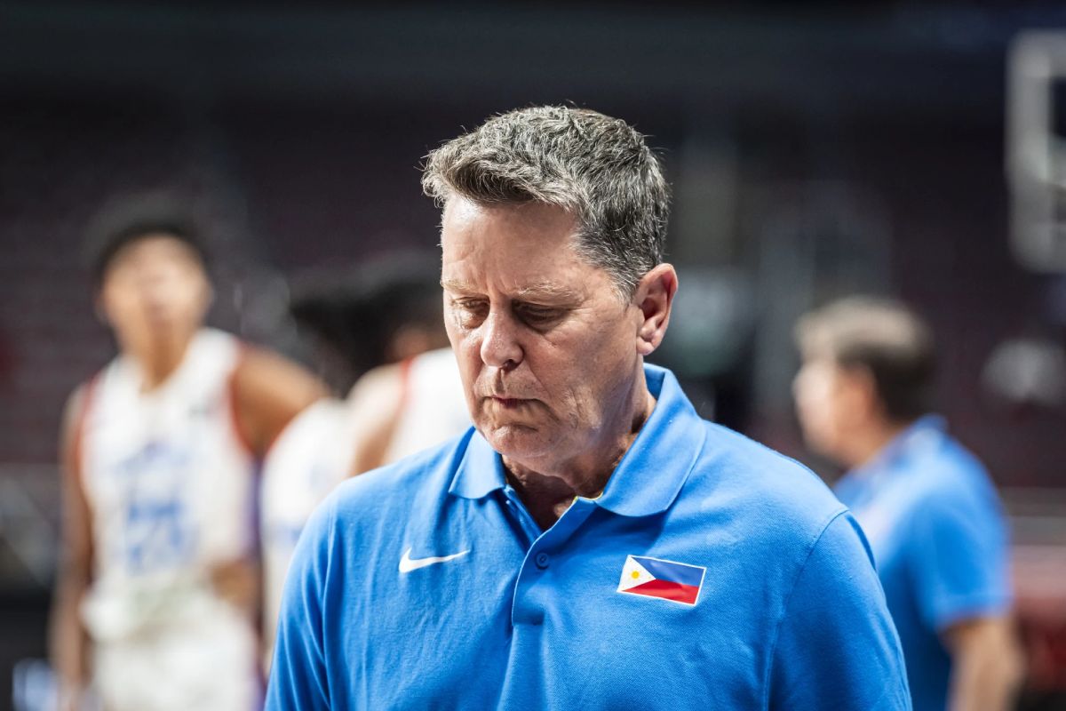 2024-FIBA-OQT-Gilas-vs-Georgia-Tim-Cone Gilas' surprise semis run postpones departure plans 2024 Summer Olympics Basketball Gilas Pilipinas News - philippine sports news