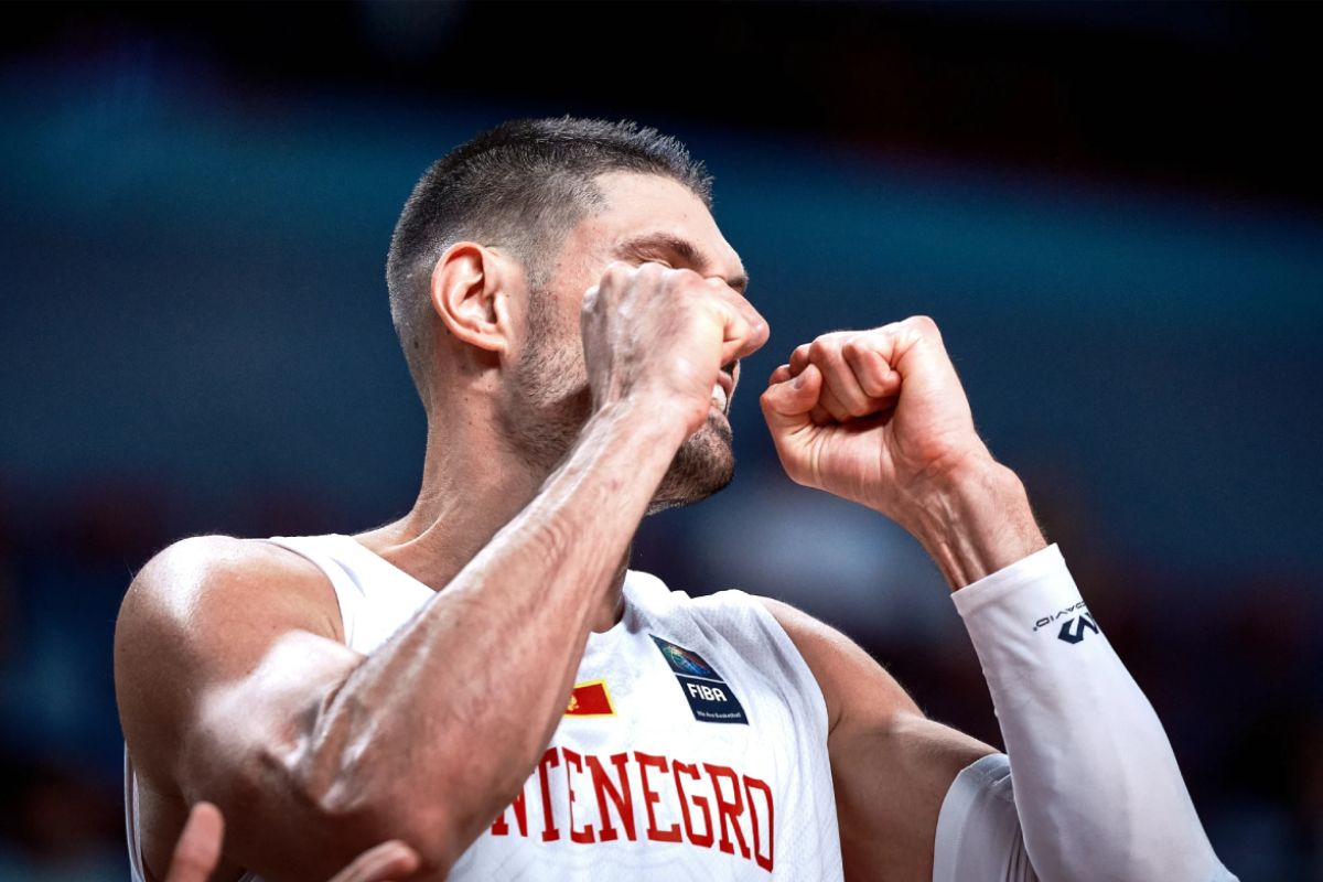 2024-FIBA-OQT-Montenegro-vs-Cameroon-Nikola-Vucevic Gilas Men brace for Caboclo, Brazil in OQT-Riga semis 2024 Summer Olympics Basketball News - philippine sports news