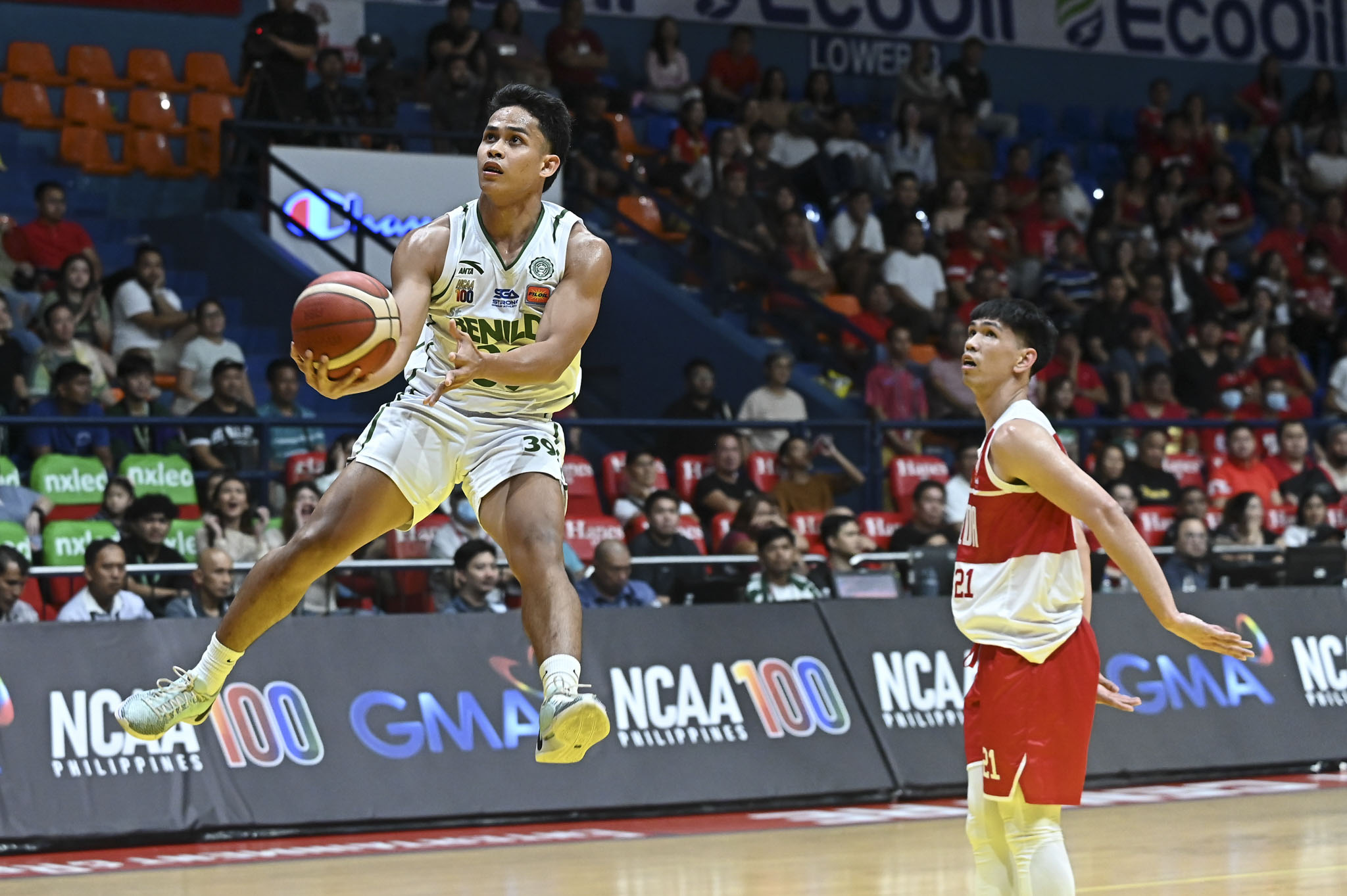 NCAA-100-CSB-vs.-SBU-Tony-Ynot-1309 Ynot, Sanchez deliver vs ex-team San Beda as Benilde escapes in OT to go 2-0 in NCAA Basketball CSB NCAA News SBC - philippine sports news