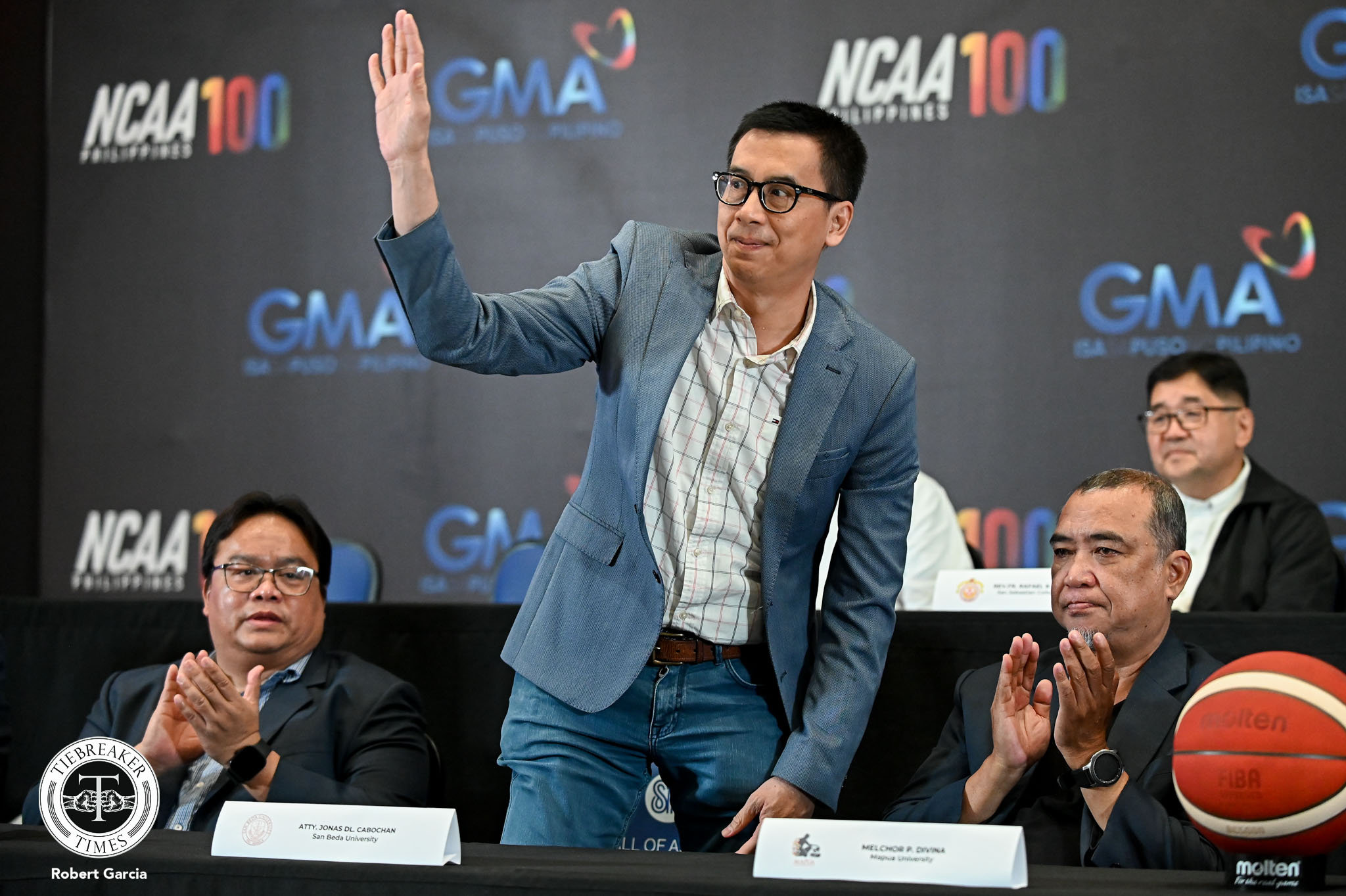 NCAA-100-Presscon-Atty.-Jonas-Cabochan-5603 San Beda mancom shuts down UAAP transfer rumors, reaffirms commitment to NCAA Basketball NCAA News SBC - philippine sports news