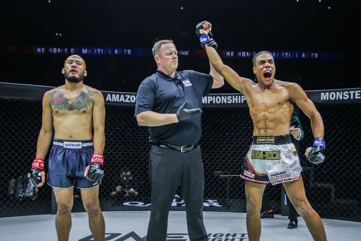 ONE-168-Sean-Climaco-loses-Johan-Estupinan Fil-Am Sean Climaco falls short in firefight vs. Colombian foe at ONE 168 Muay Thai News ONE Championship - philippine sports news