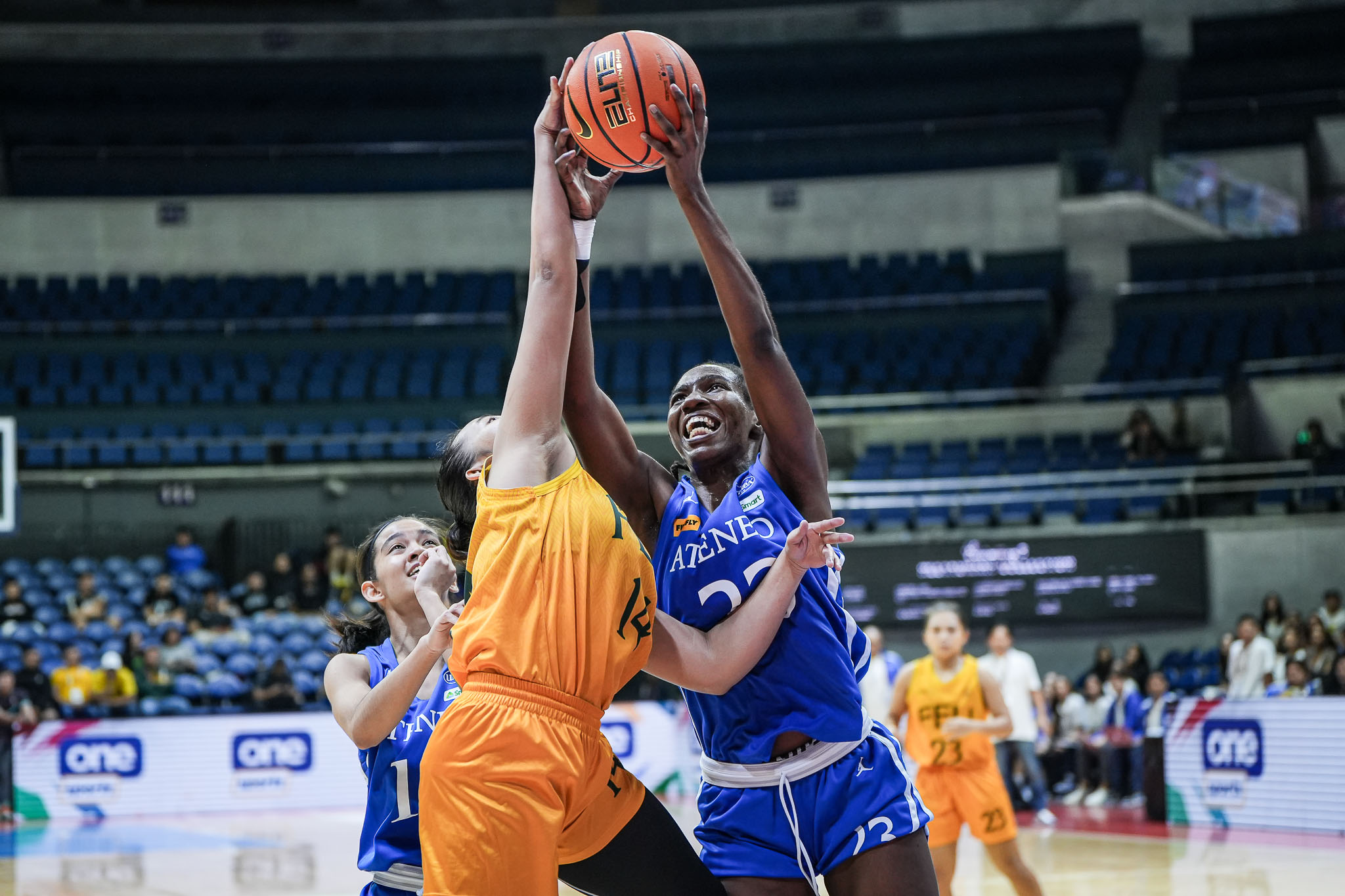 UAAP-S87-WBB-Sarah-Makanjuola-08052 UAAP Women's Basketball: Ateneo dominates shorthanded FEU, holds on to fourth ADMU Basketball FEU News UAAP - philippine sports news