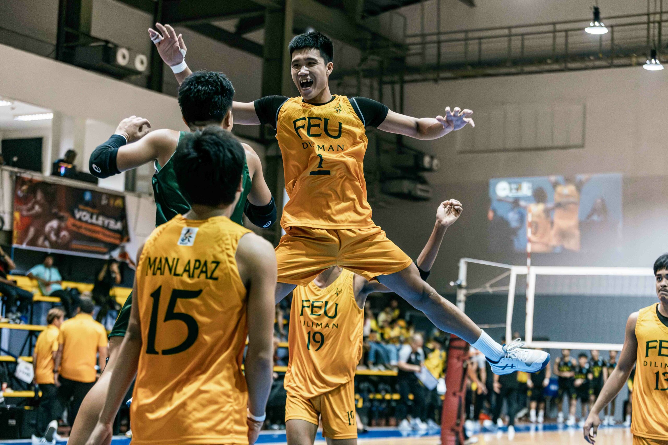 UAAP-87-HSVBL-UST-v-FEU-Zedrick-Calimlim-4-scaled UAAP Boys Volleyball: UE ends UST's streak in five-set thriller ADMU AdU DLSU FEU News NU UAAP UE UP UST Volleyball - philippine sports news