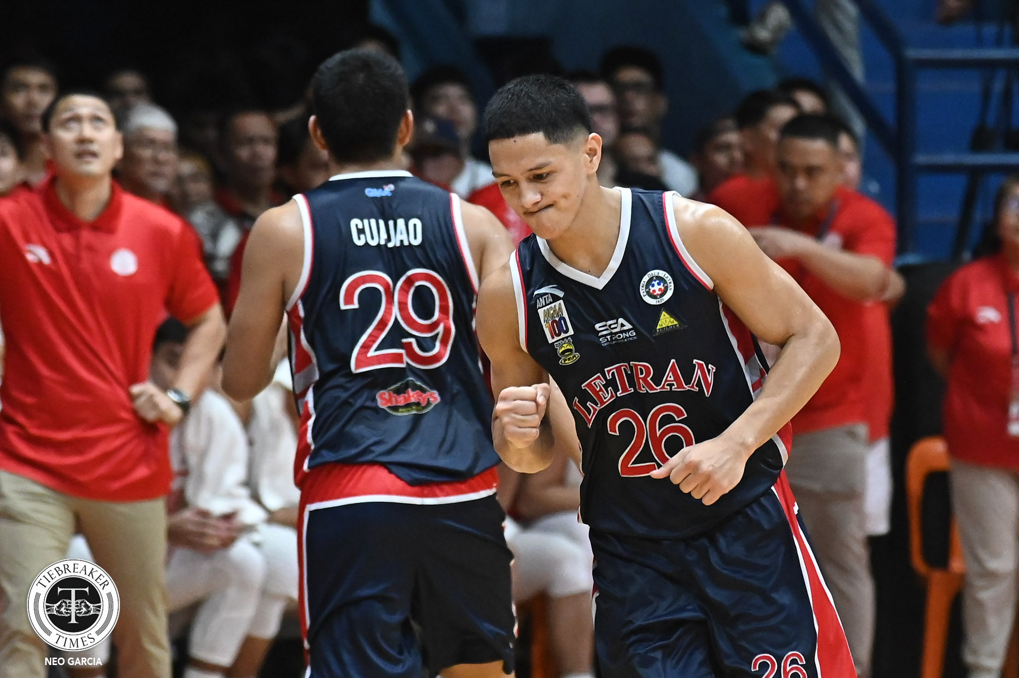 NCAA-100-SBU-vs.-CSJL-Jimboy-Estrada-7060 Allen Ricardo savors milestone win against San Beda Basketball CSJL NCAA News - philippine sports news