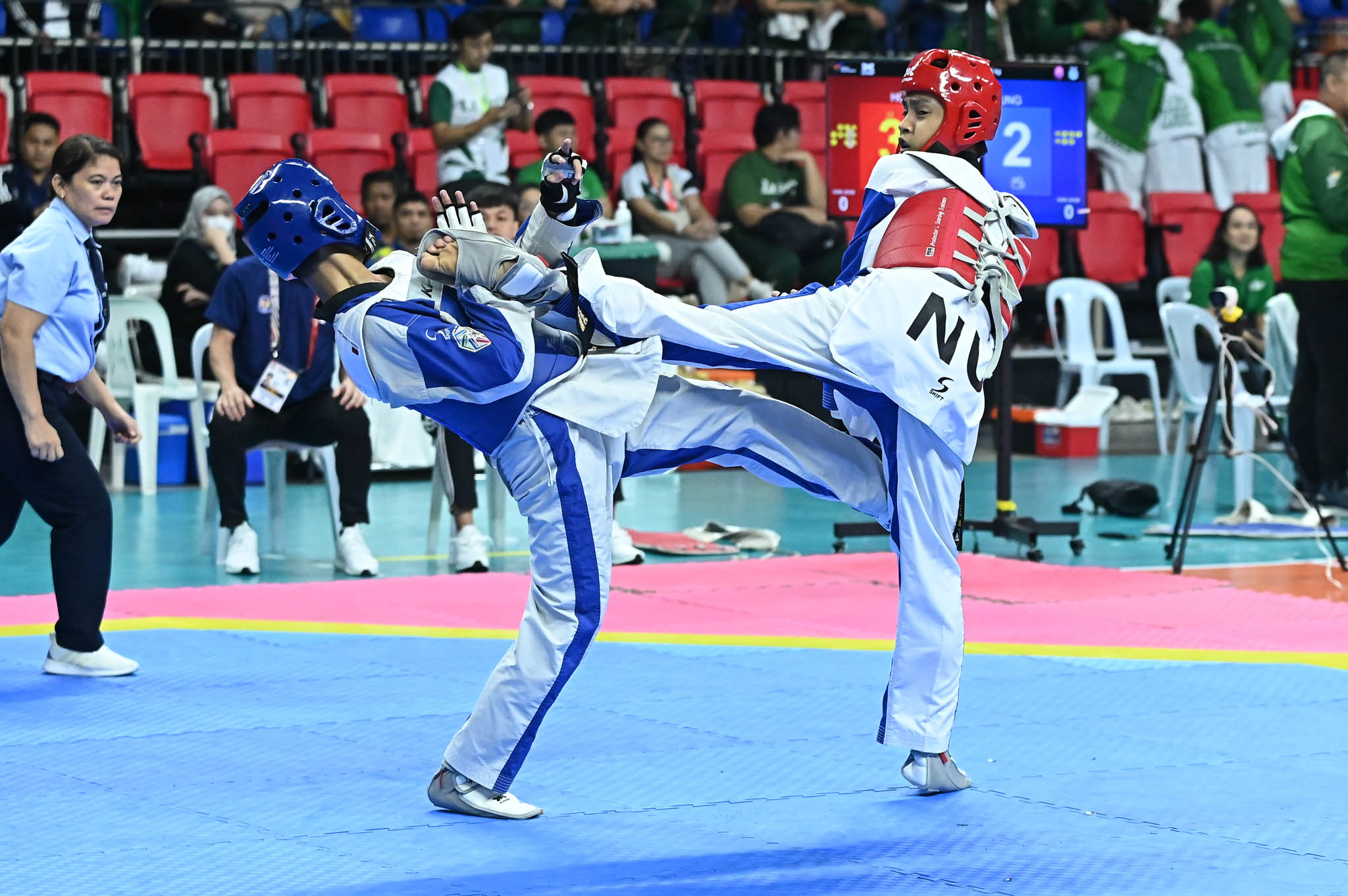 UAAP-87-TKD-Jrs.-Kyorugi-Michael-Cabaluna-2918 La Salle dethrones NU, captures UAAP Men's Taekwondo title ADMU DLSU FEU News NU Taekwondo UAAP UE UP UST - philippine sports news