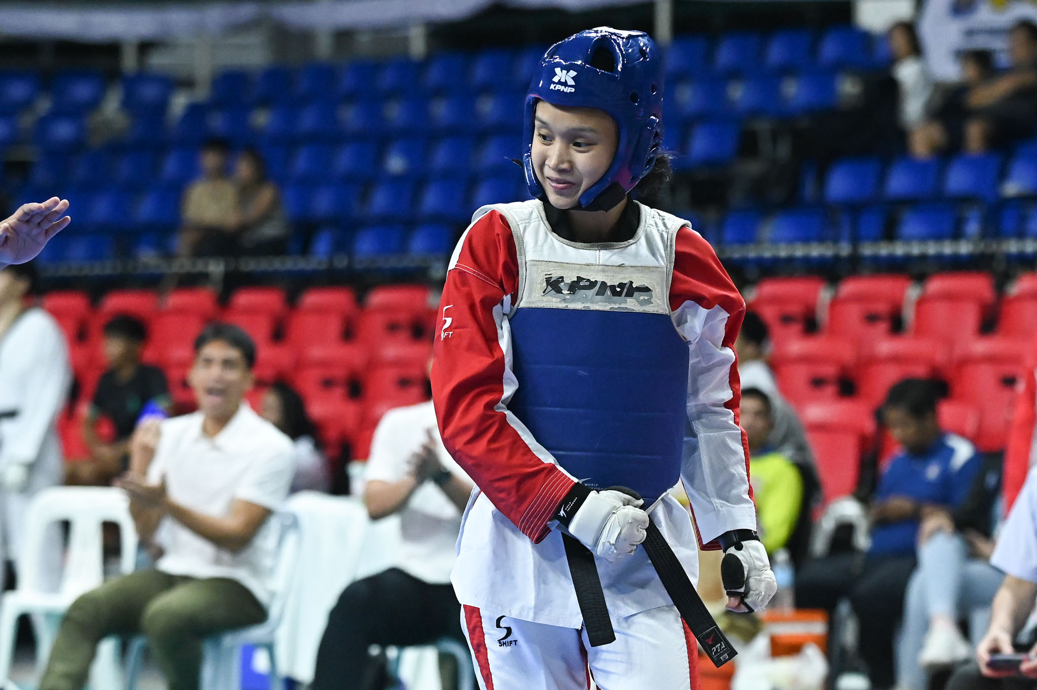 UAAP-87-TKD-Womens-Kyorugi-Laizel-Abucay-4856 La Salle dethrones NU, captures UAAP Men's Taekwondo title ADMU DLSU FEU News NU Taekwondo UAAP UE UP UST - philippine sports news