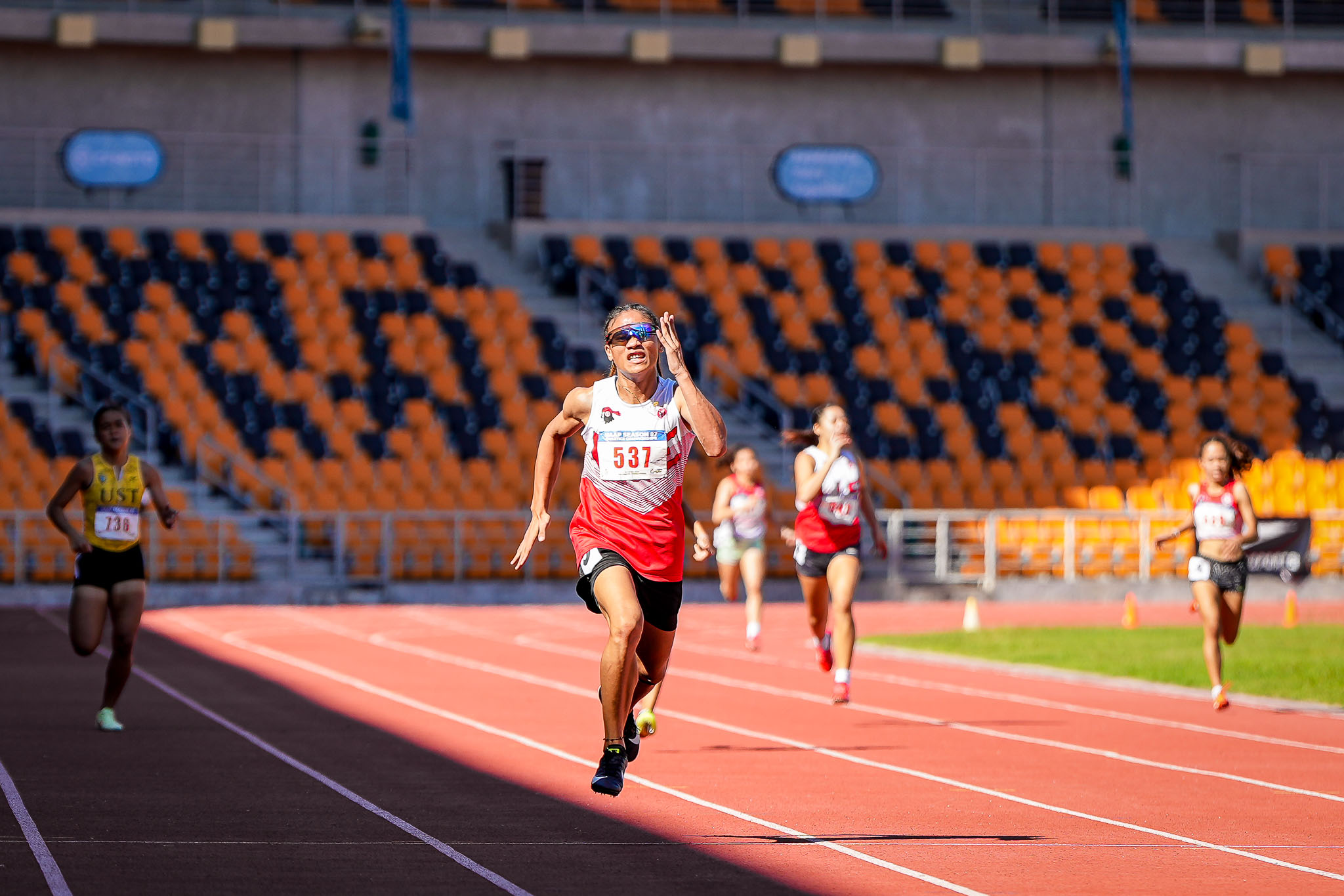 UAAP-S87-Athletics-Jeralyn-Rodriguez-UE-05044 UAAP High School Athletics: Abdul Saud smashes 3,000m mark, keeps Adamson's hopes alive ADMU AdU DLSU News NU Track & Field UAAP UE UST - philippine sports news