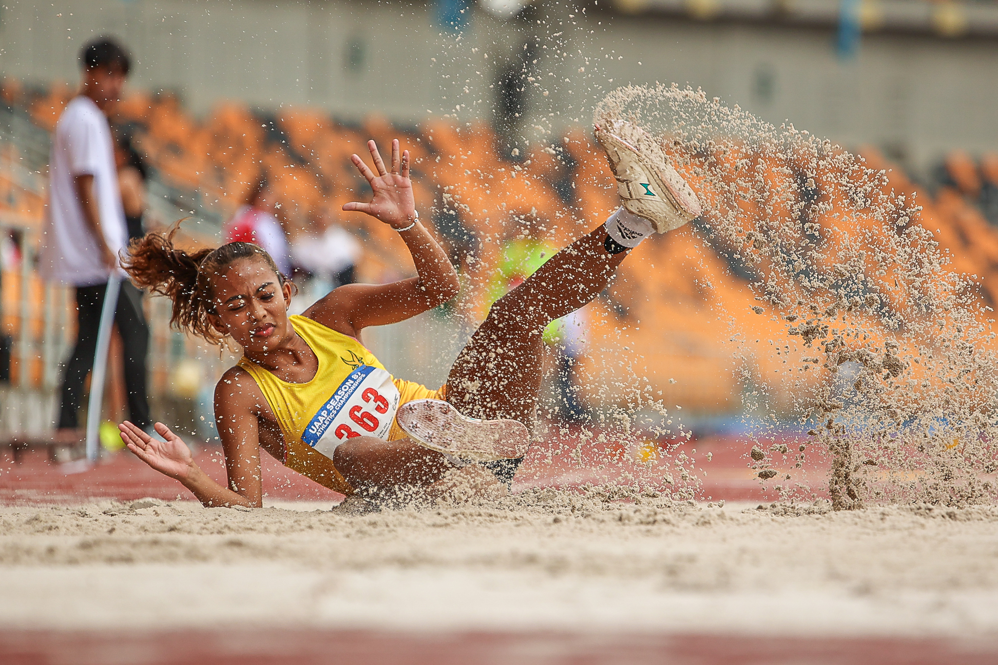 UAAP-S87-Athletics-Rica-Mae-Balderama-3262 UAAP Collegiate Athletics: Clint Nino Neri leaps UP to the top, defends long jump crown ADMU AdU DLSU FEU News NU Track & Field UAAP UE UP UST - philippine sports news