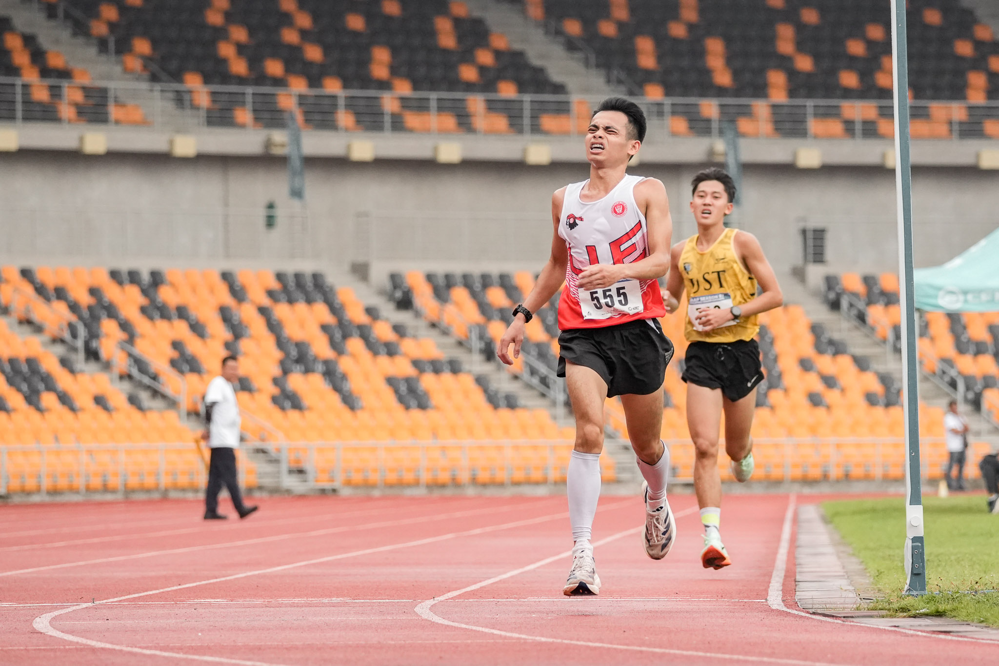 UAAPS87-Athletics-James-Orduna-UE-9104 UAAP Collegiate Athletics: Clint Nino Neri leaps UP to the top, defends long jump crown ADMU AdU DLSU FEU News NU Track & Field UAAP UE UP UST - philippine sports news