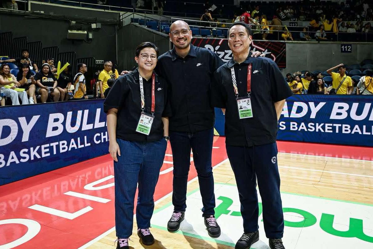 UAAP-87-Basketball-Commissioners-Mariana-Lopa-x-Xavy-Nunag-x-Marvin-Bienvenida 185 Games, 104 Days: UAAP basketball comm's office takes major steps to equality, excellence Basketball News UAAP - philippine sports news
