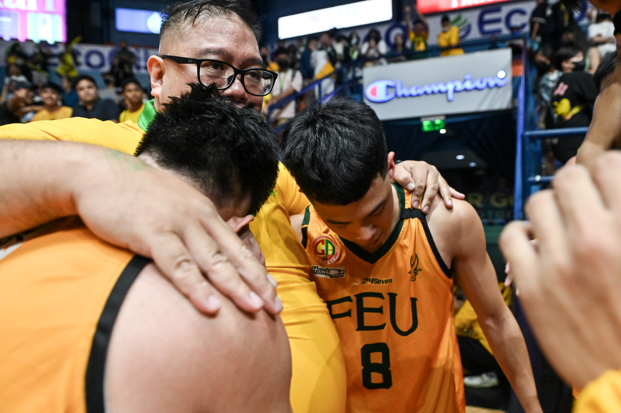 UAAP85-HSBB-ALLAN-ALBANO-0418 Allan Albano turns emotional watching Kirby Mongcopa’s return, JR Pasaol’s breakout AdU Basketball FEU News UAAP - philippine sports news