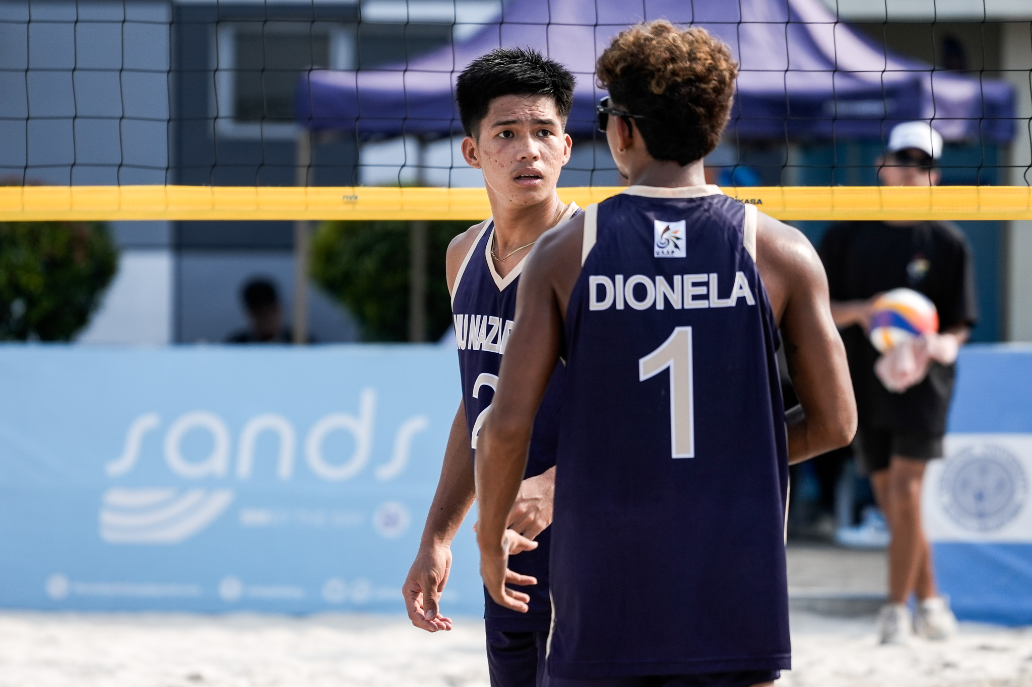 UAAP87-HSBVB-Samjo-Tan-6046 Adamson's Gonzalvo-Pineda seals last UAAP Girls Beach Volley semis spot ADMU AdU Beach Volleyball DLSU FEU News NU UAAP UE UP UST - philippine sports news