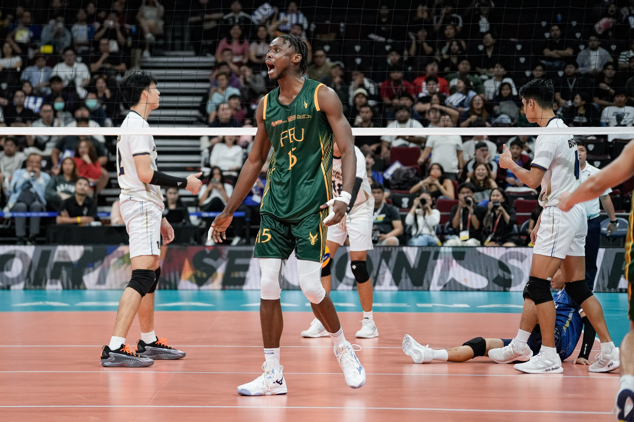 UAAP87-Volleyball-Doula-Ndongala-7925 FEU ends six-year drought against NU, stays unbeaten in UAAP Men's Volleyball FEU News NU UAAP Volleyball - philippine sports news