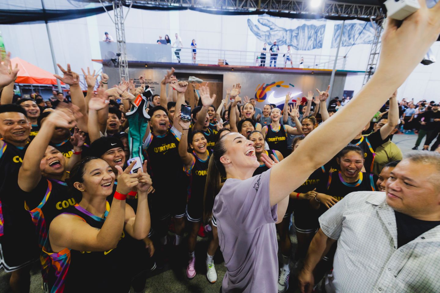 NIKE-Sabrina-Ionescu-camp-selfie Sabrina Ionescu feels the love in return to the Philippines Basketball News - philippine sports news