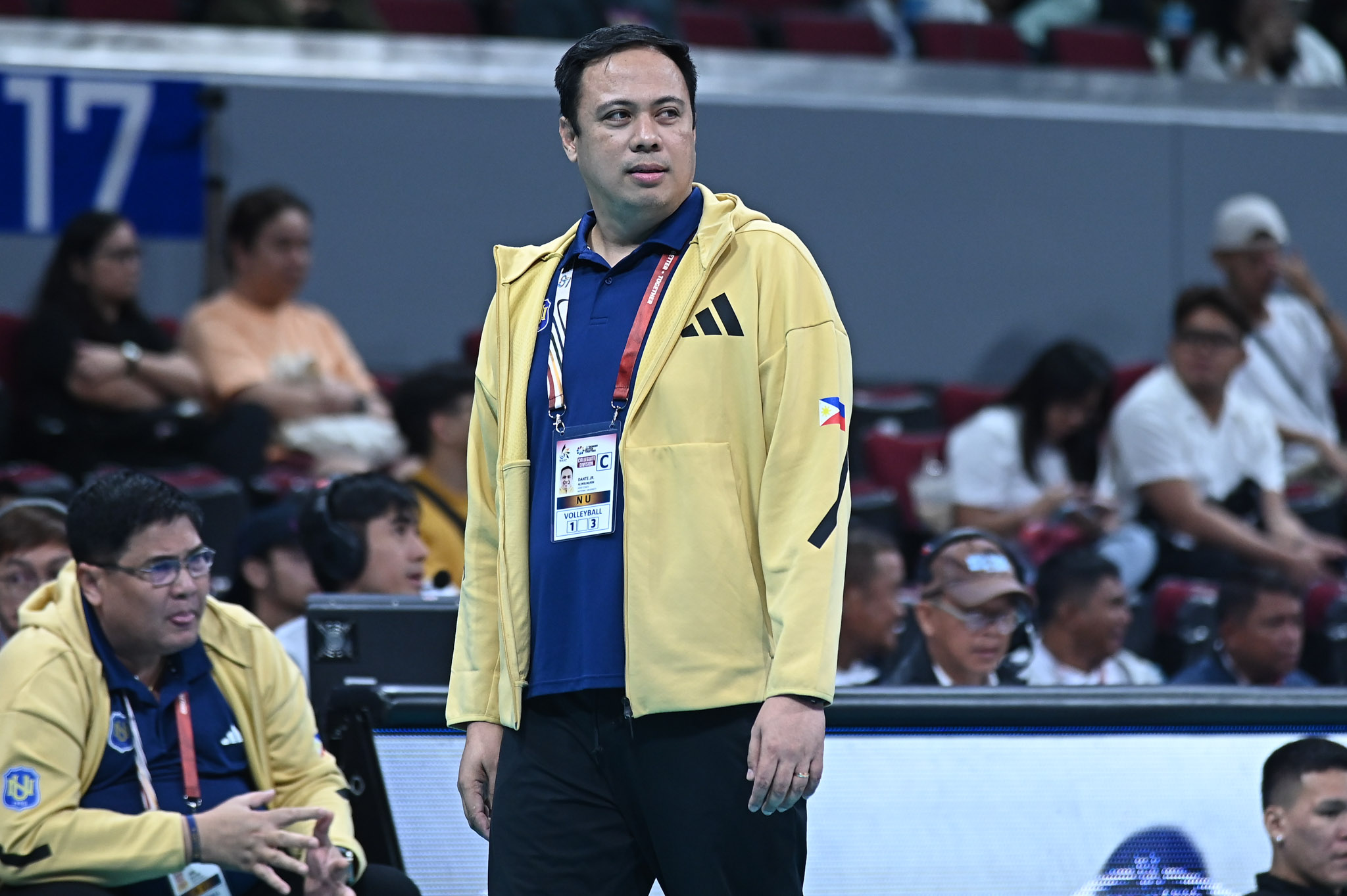 UAAP-87-MVB-NU-vs.-UE-Dante-Alinsunurin-2082 No more seniors to lean on, Buddin, Aringo face pressure of leading NU News NU UAAP Volleyball - philippine sports news