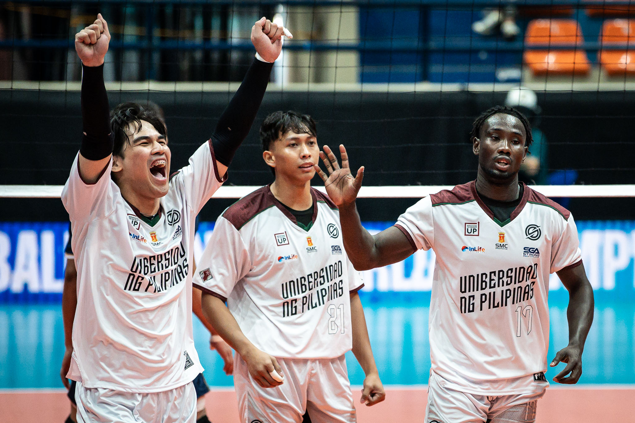 UAAP87-VB-Olayemi-Raheem-8717 NU bounces back, takes down UP ahead of FEU showdown in UAAP men's volleyball News NU UAAP UP Volleyball - philippine sports news