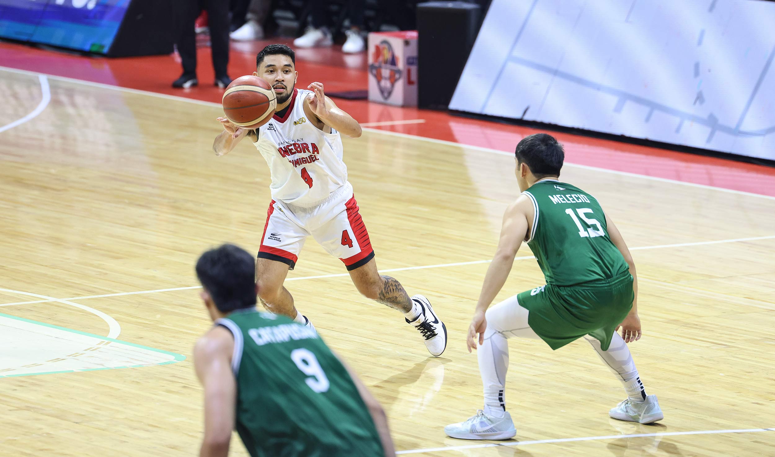 2025-PBA-Philippine-Cup-Terrafirma-vs-Ginebra-RJ-Abarrientos Japeth Aguilar erupts as Ginebra crushes Terrafirma to open PBA PH Cup campaign Basketball News PBA - philippine sports news